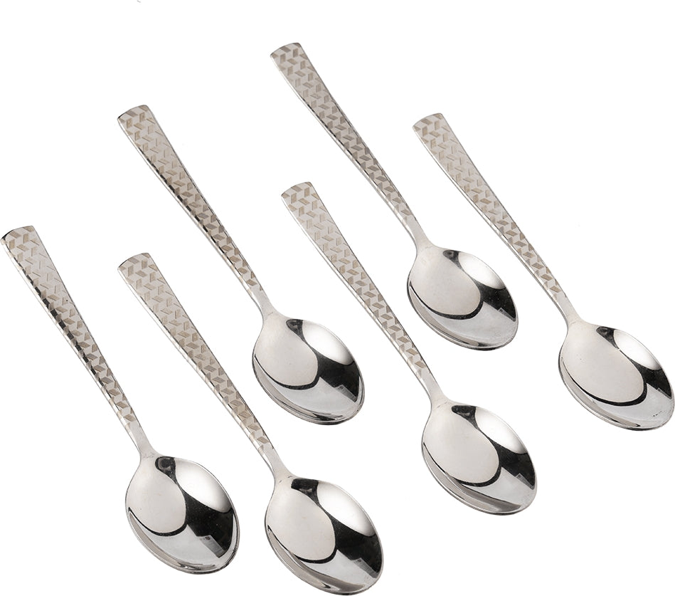 FNS Rhombo Baby Steel Spoon in Silver Colour