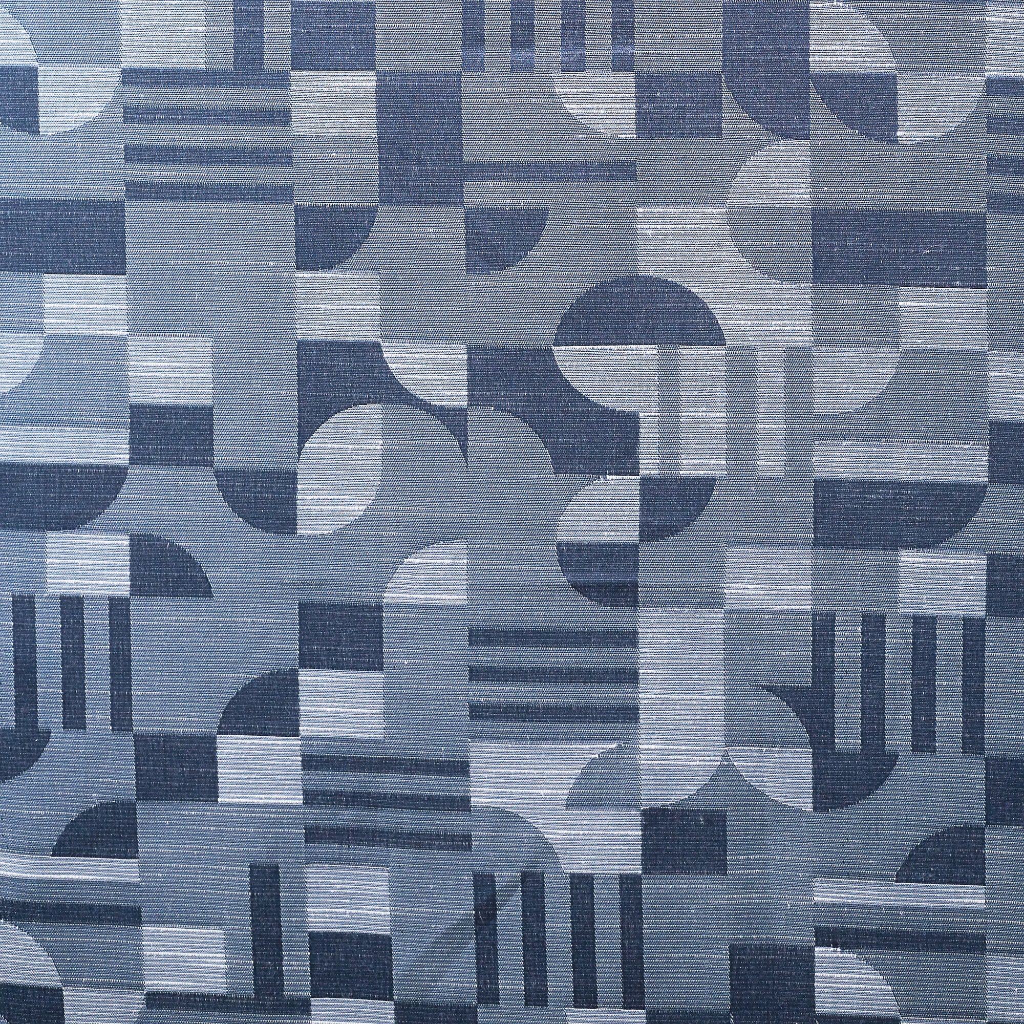 Fiesta Set of 2 Jacquard Dim Out Curtains 7 Feet in Navy Colour