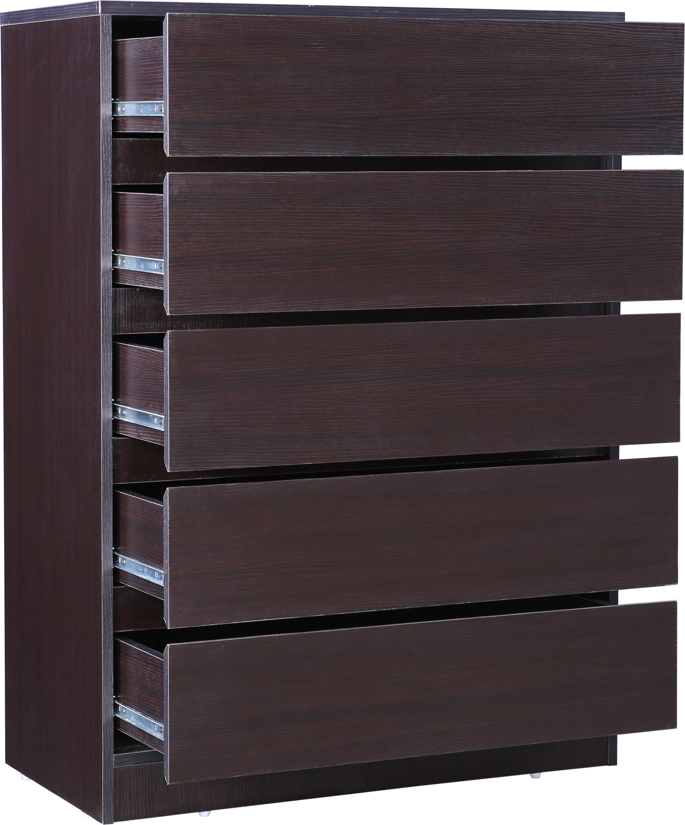 Basic Chest of 5 Drawer in Wenge Colour