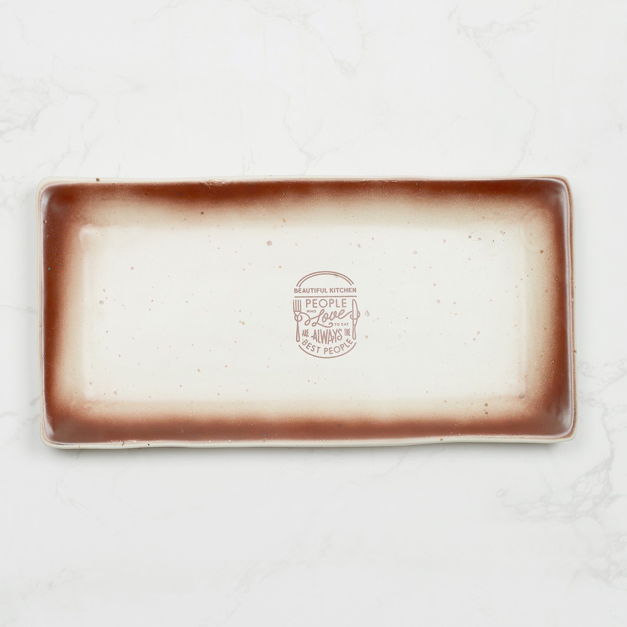 Beautiful Kitchen Studio Pottery Stoneware Serving Platter in Beige Colour