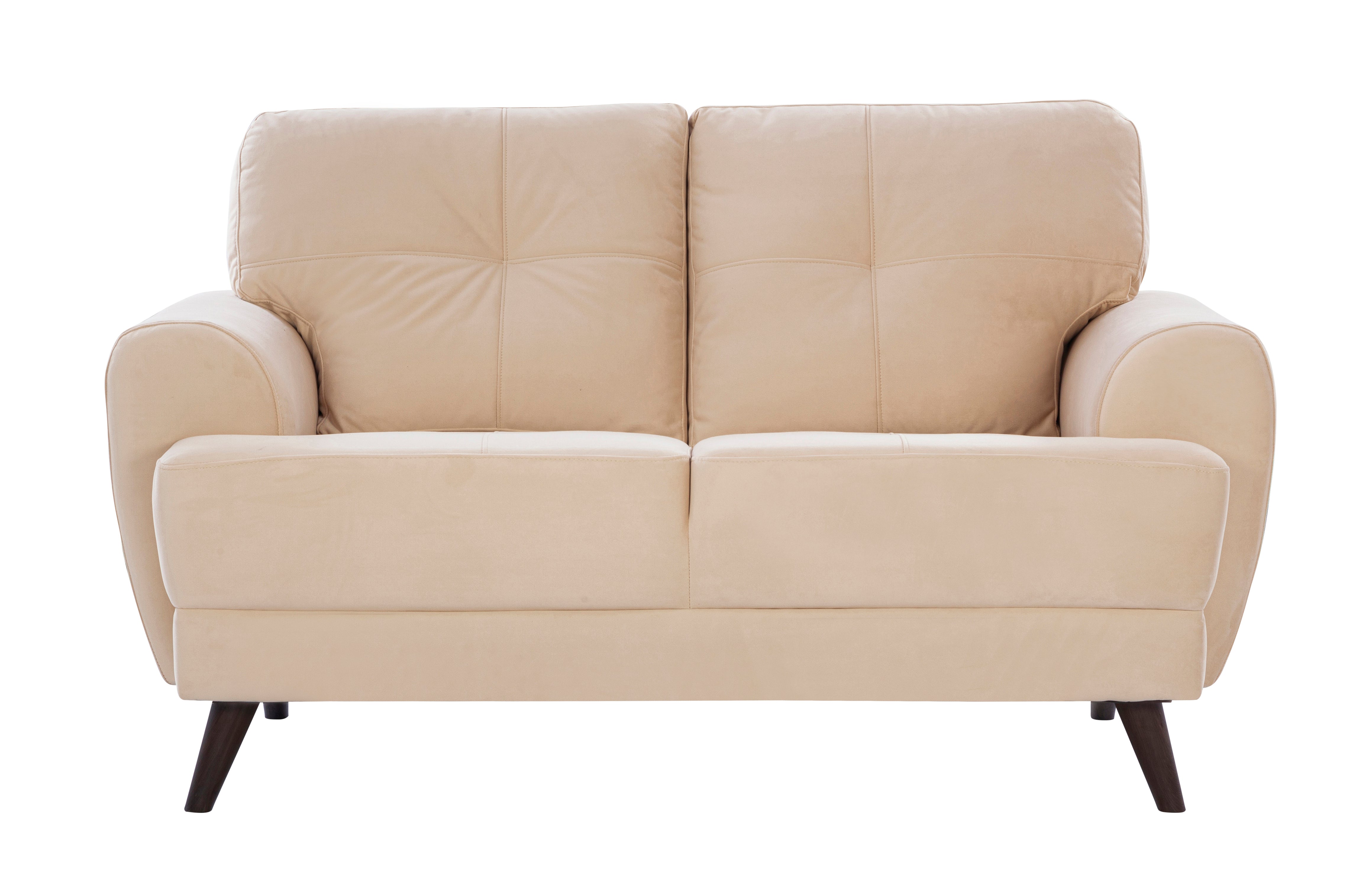 Riga Fabric 2 Seater Sofa in Beige Colour