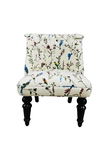 Seine Fabric Accent Chair in Beige Colour