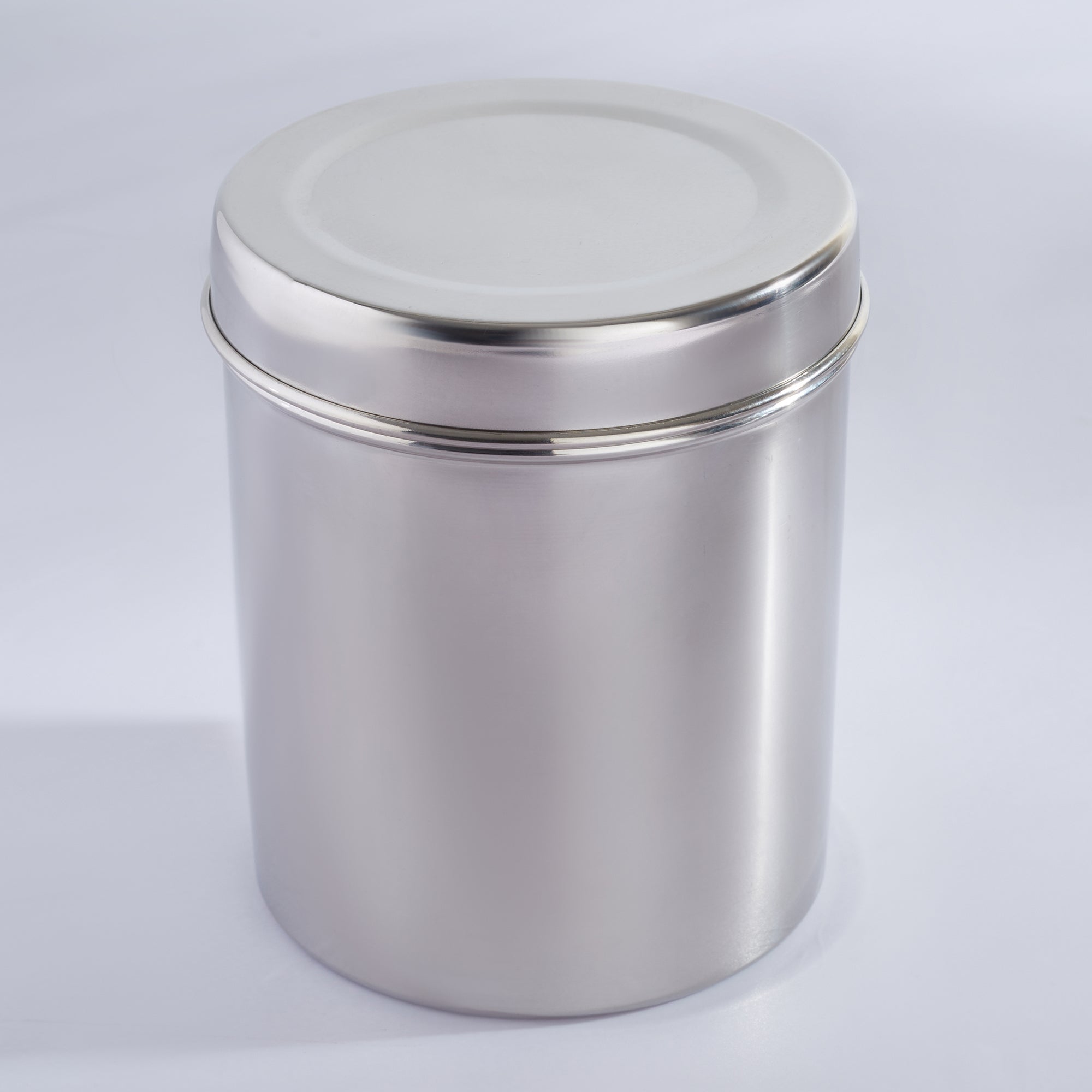 Glisto Stainless Steel Container Set of 2 in Silver Colour
