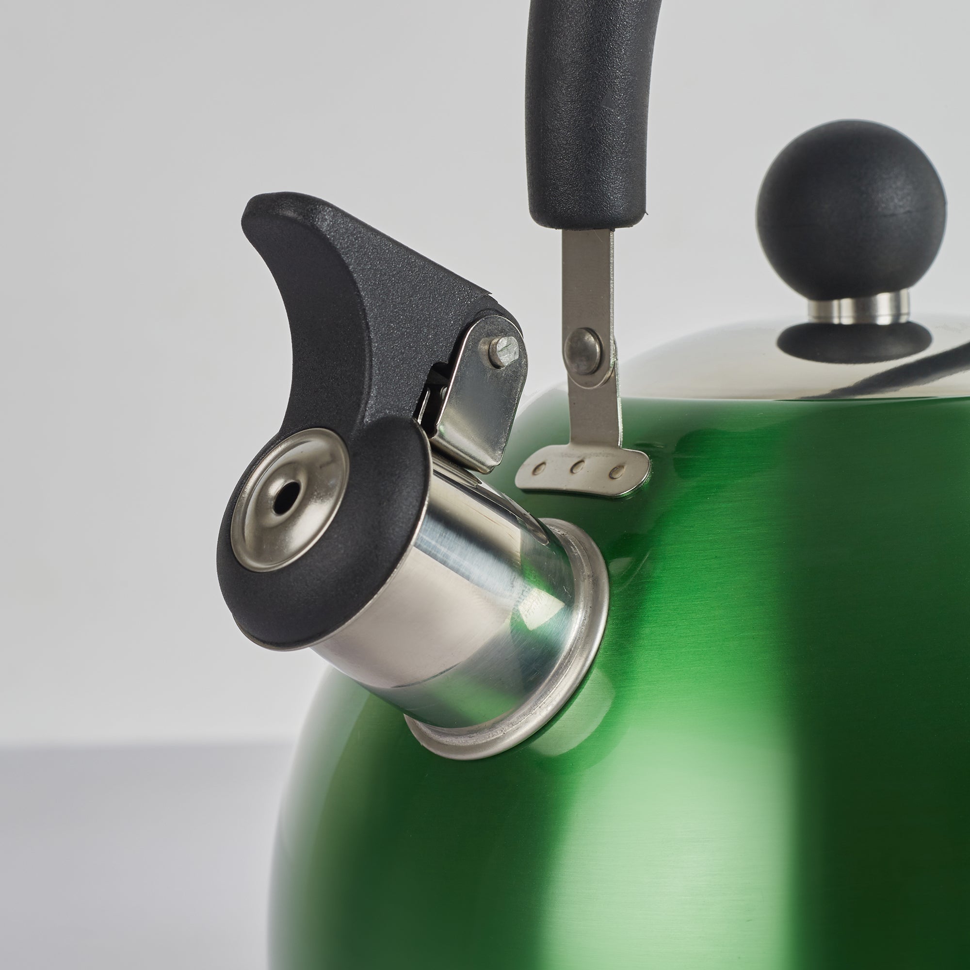 Brew Steel Whistling Kettle 2.5 Ltr in Green Colour