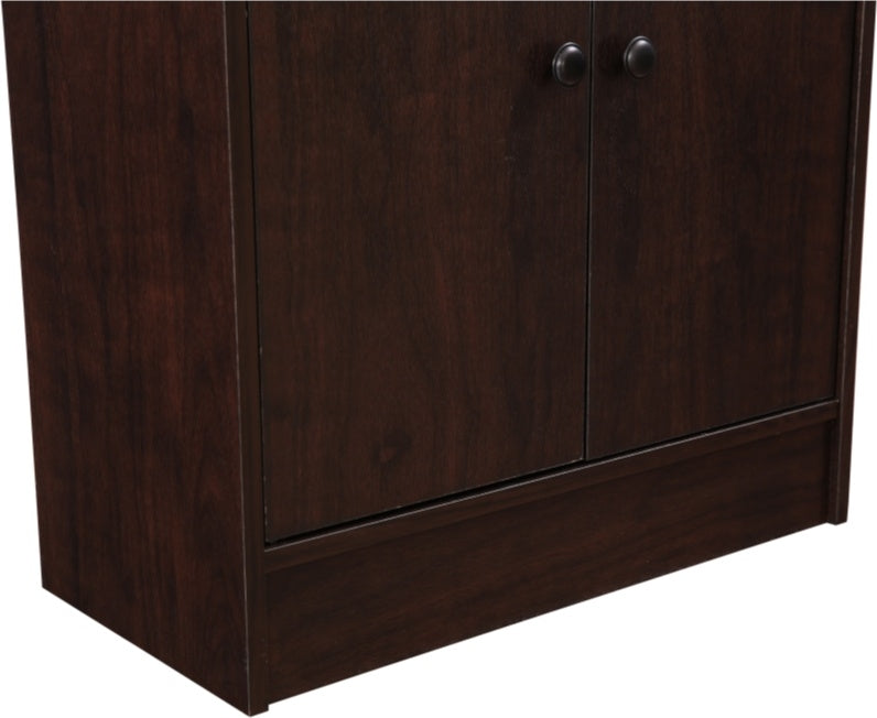 Lara Engineered Wood Medium Book Shelf in Wenge Colour