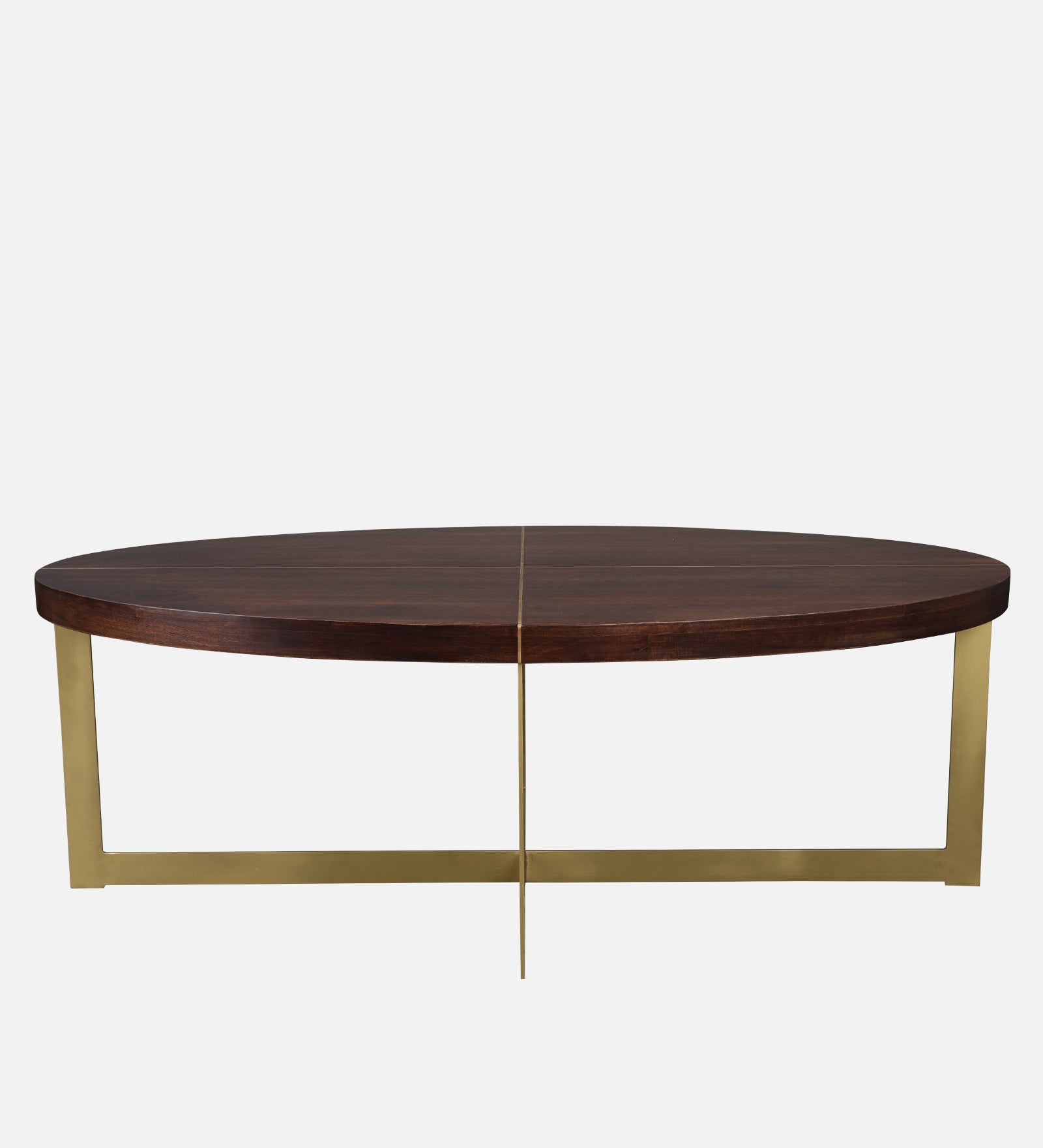 Augustin Solid Wood Center Table in Walnut Colour