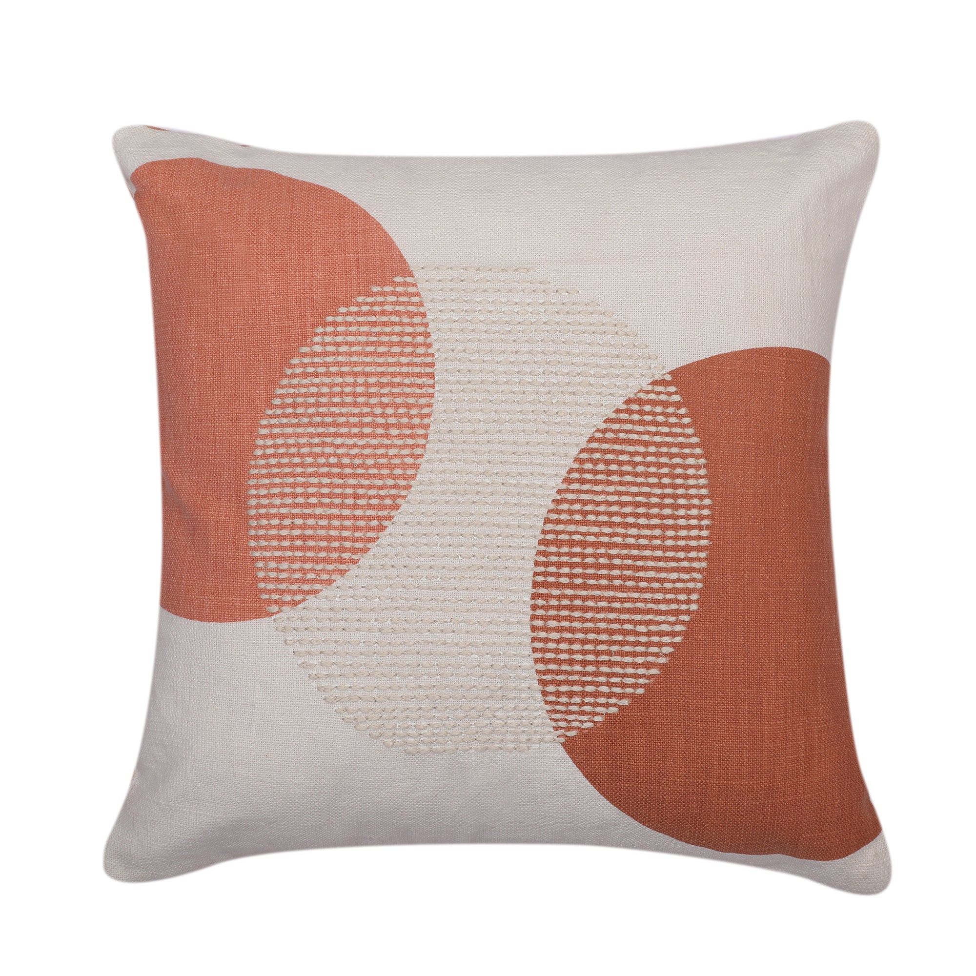 Modern Chic Cushion Cover Rust/Off White, 40X40cm