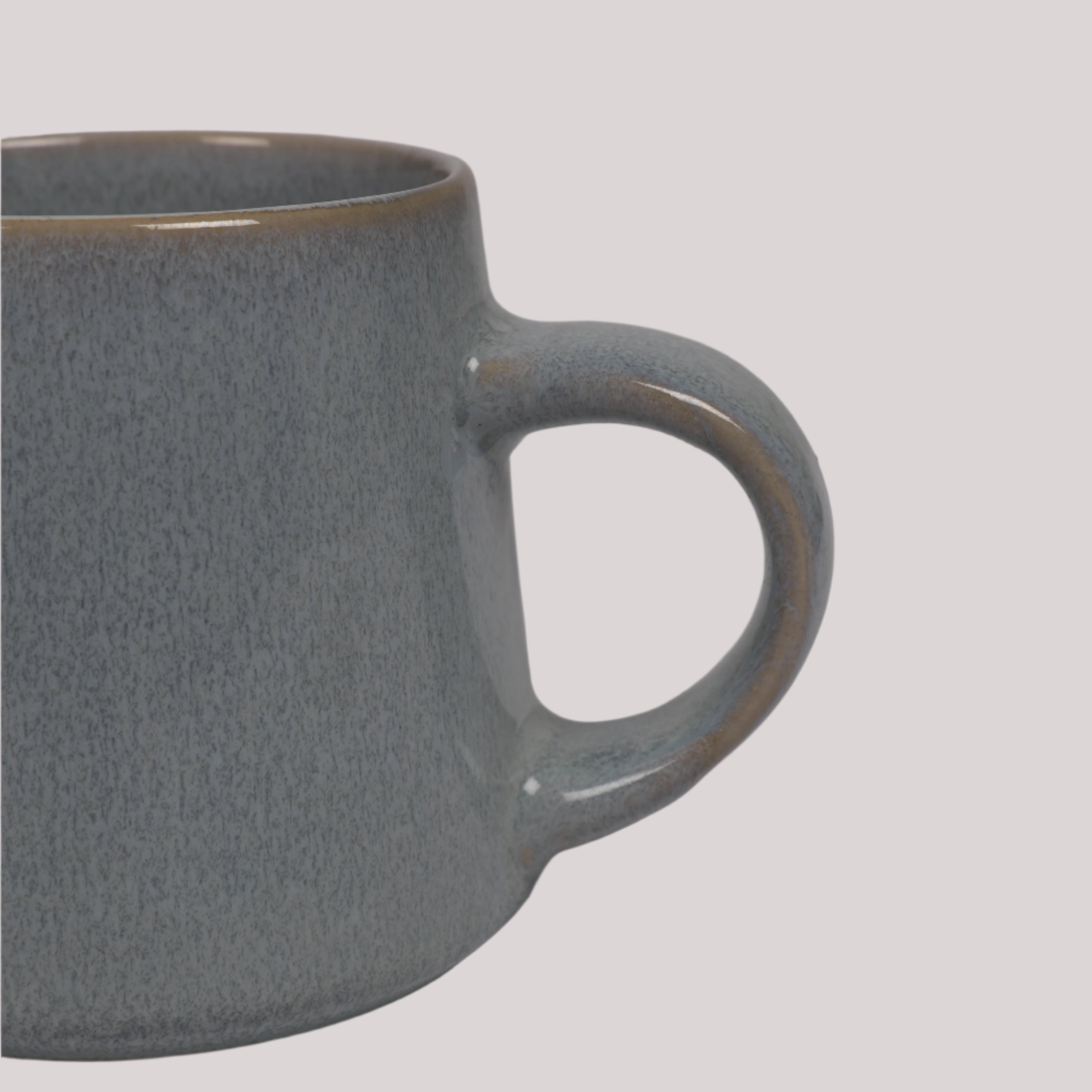 Living Essence Stoneware Mug Blue 450ml Set of 2Pcs