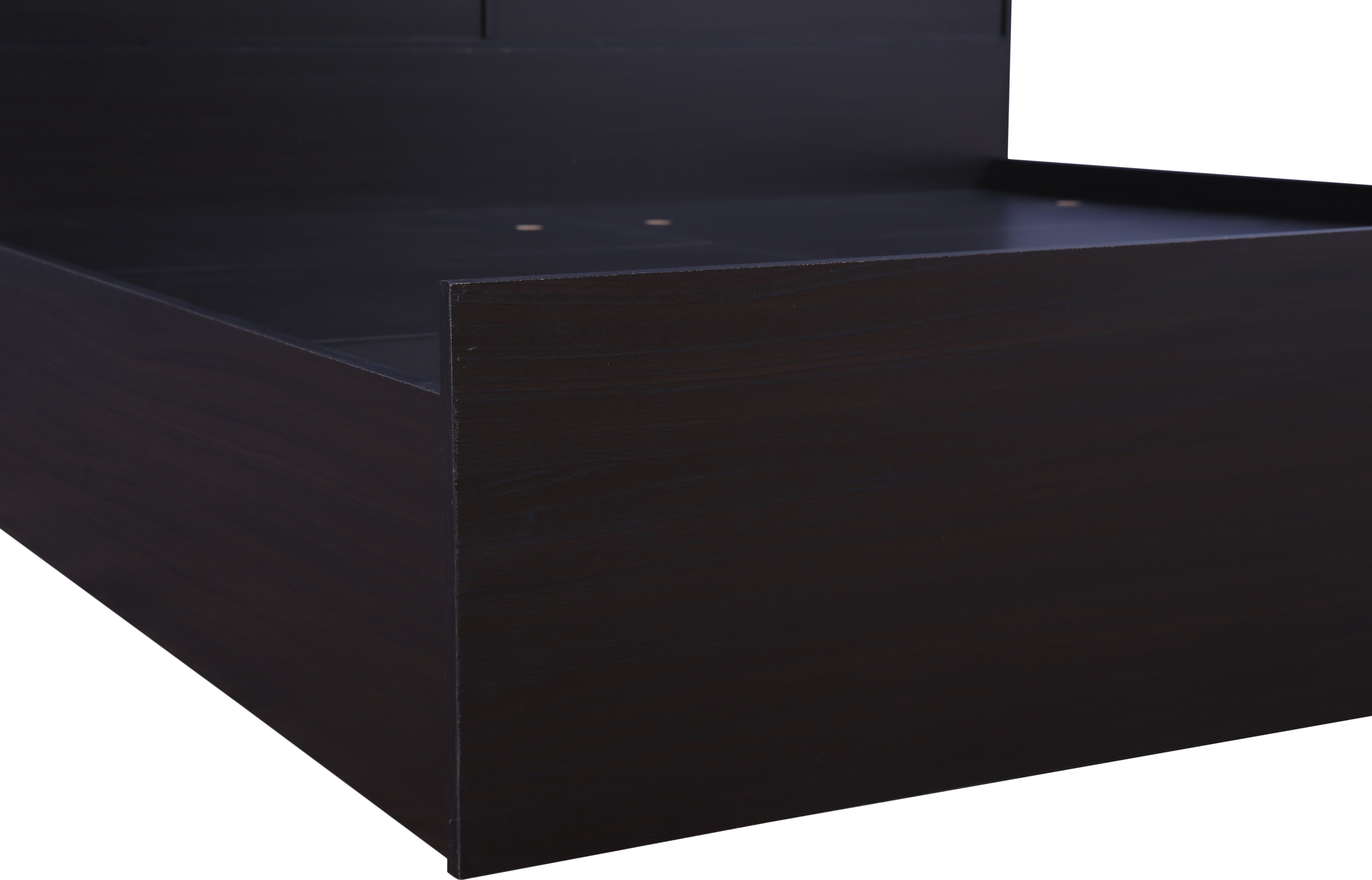 Alex King bed with Box storage in Dark Walnut Colour