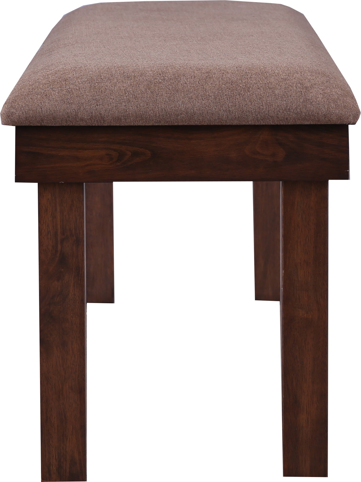 Hopton Solidwood 6 Seater Dining Set With Bench in Walnut Colour