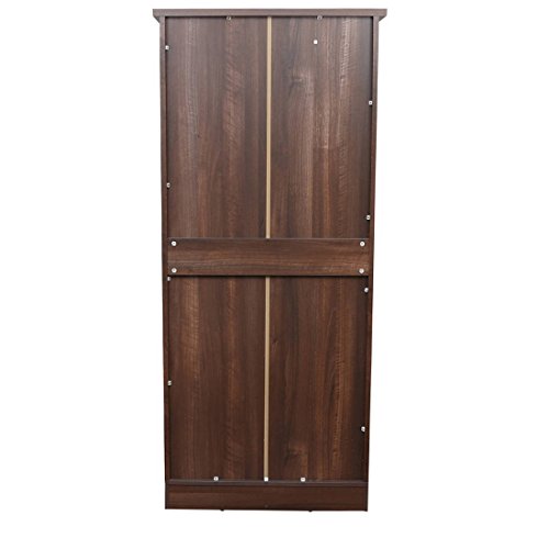 Holly Engineered Wood Book Shelf in Walnut Colour