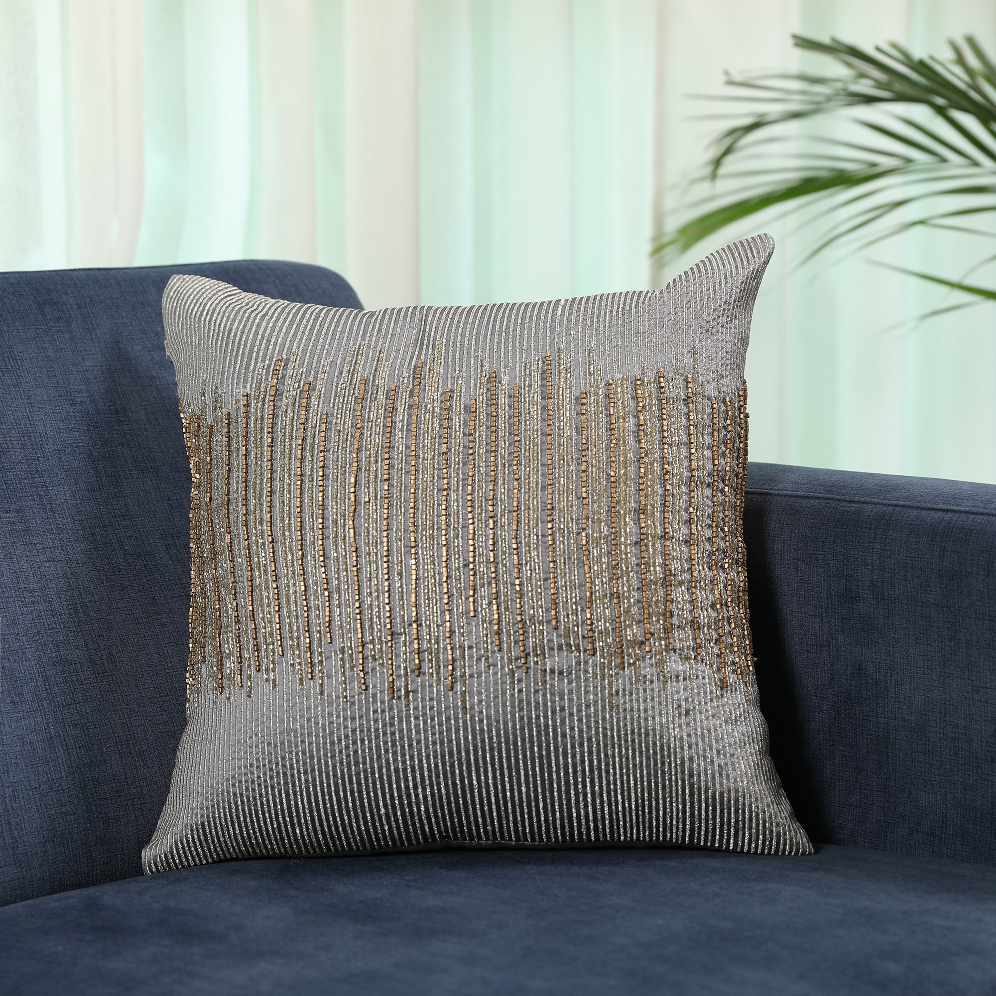 Luxe Cushion Cover Grey,40x40cm