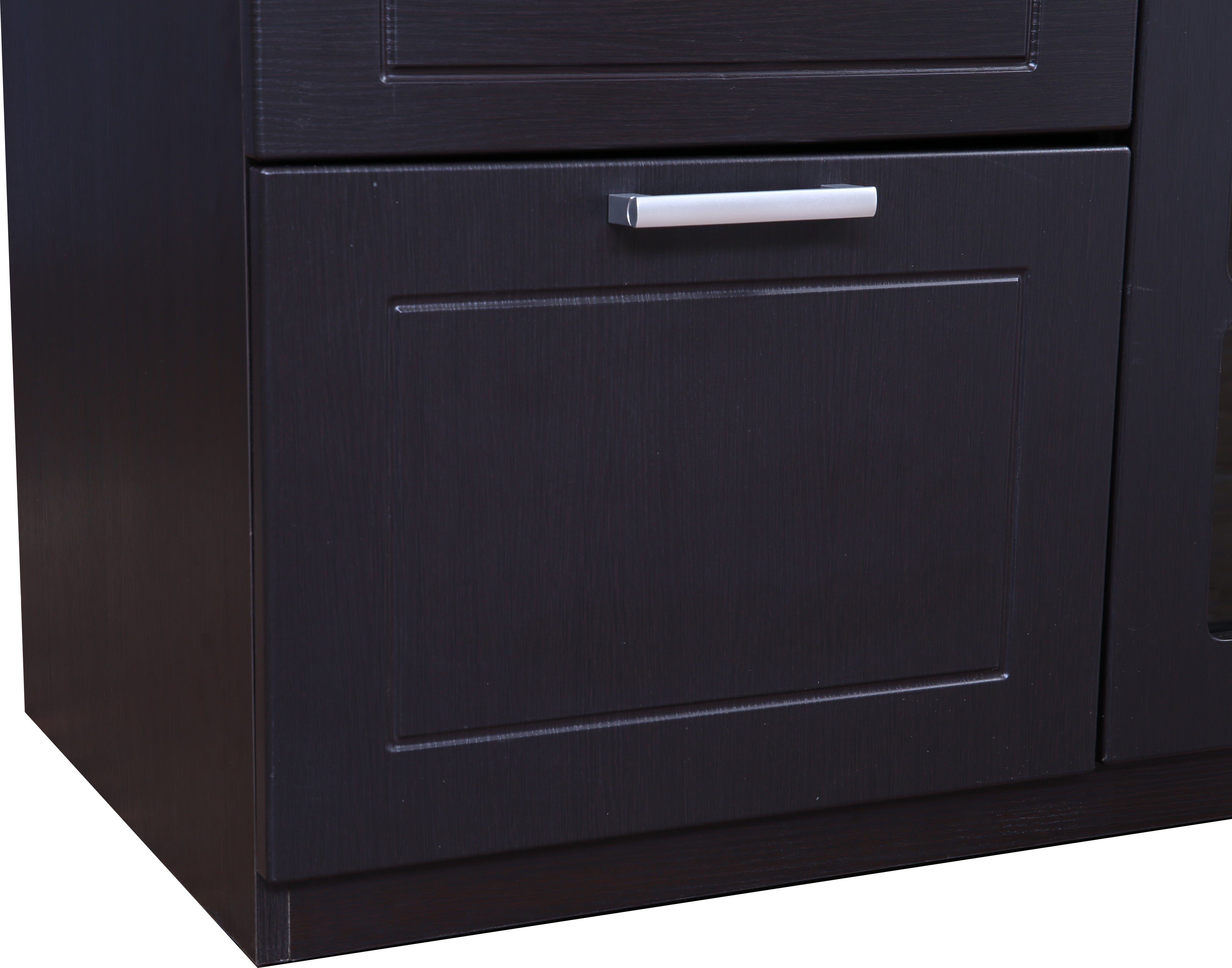 Mandrin Engineered Wood Wall Unit in Wenge Colour