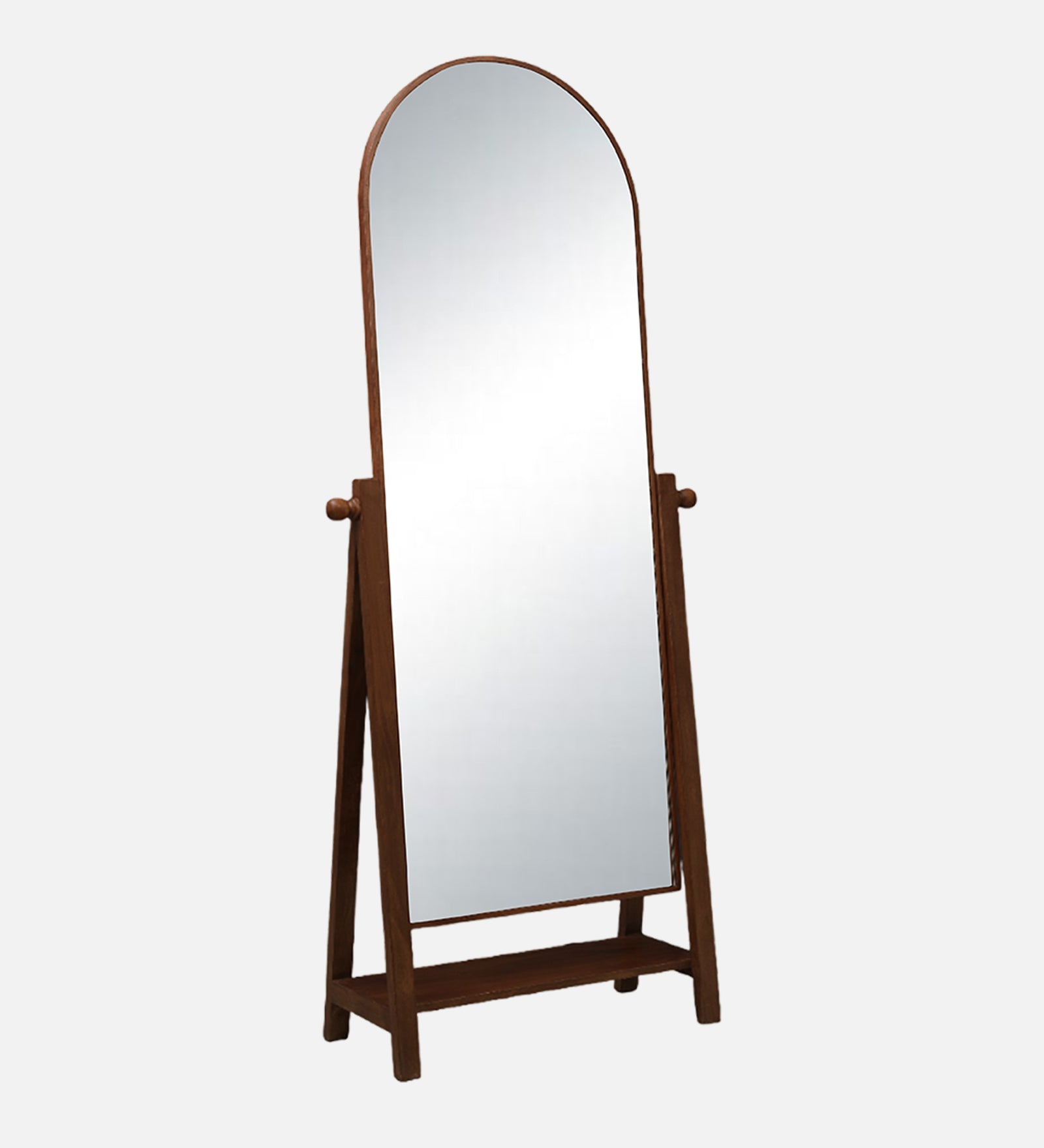 Freya  Standing Mirror in Walnut Colour
