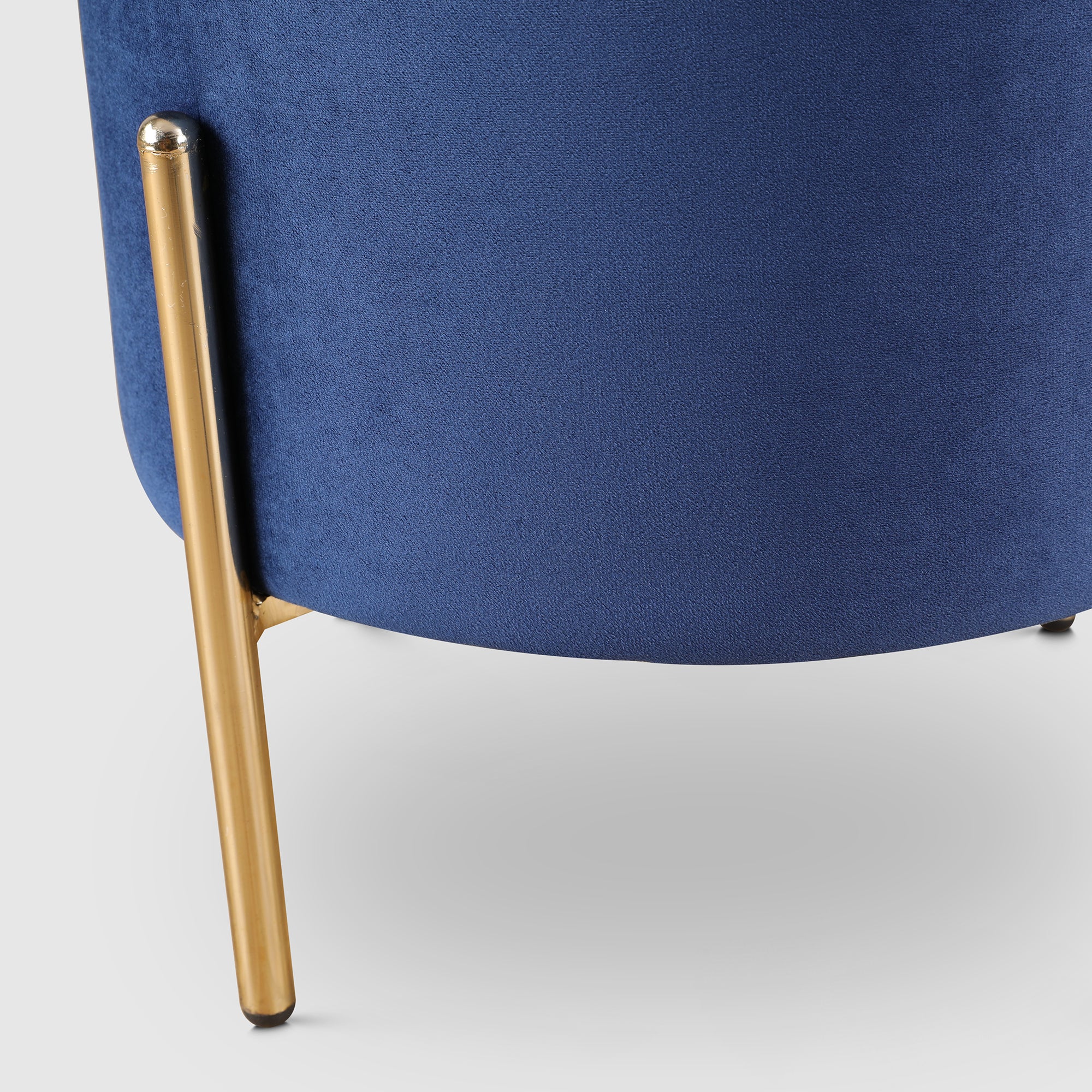 Elysia Fabric Ottomans in Blue Colour