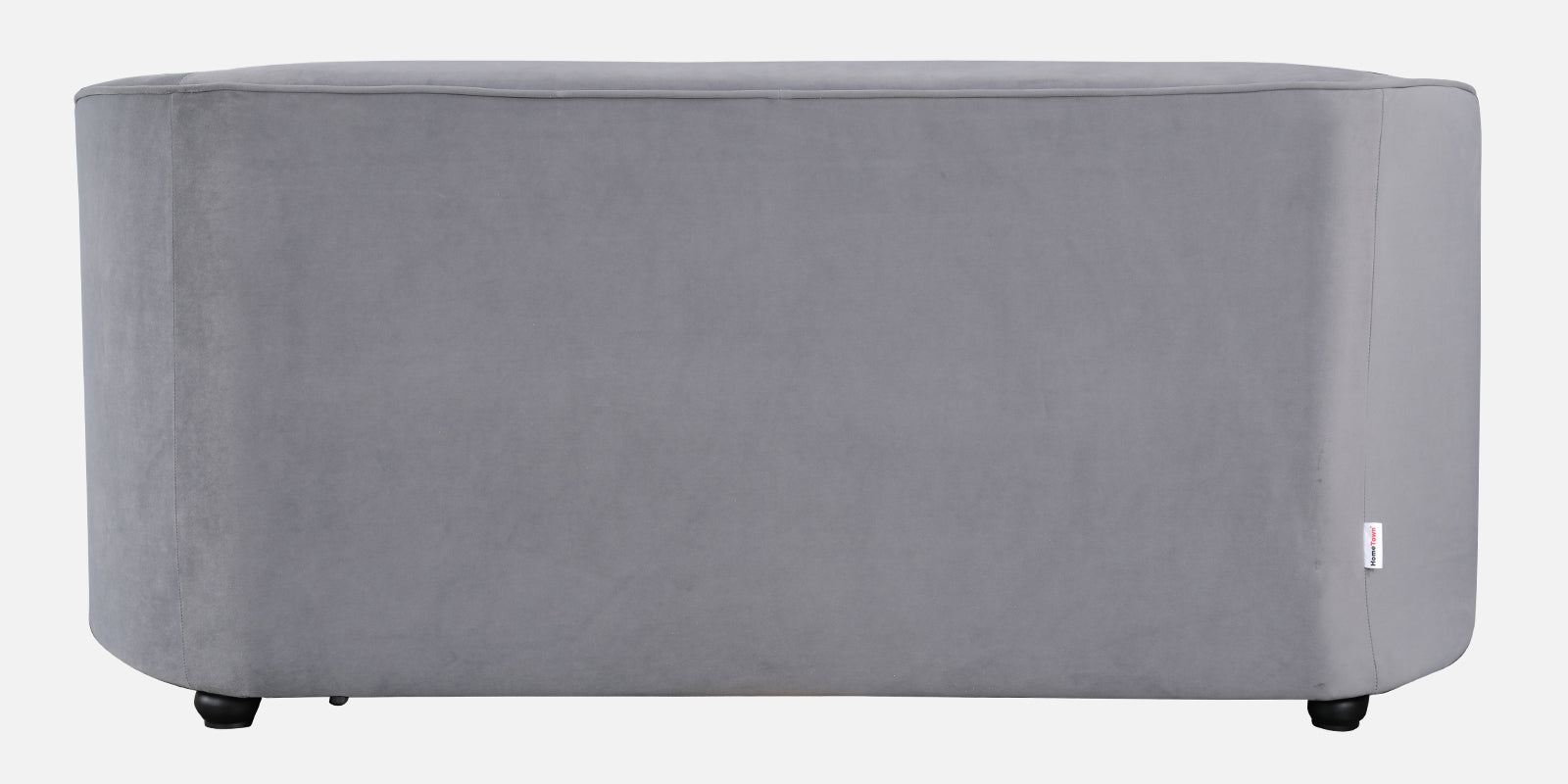 Elise Velvet Fabric Two Seater Sofa in Dark Grey Colour