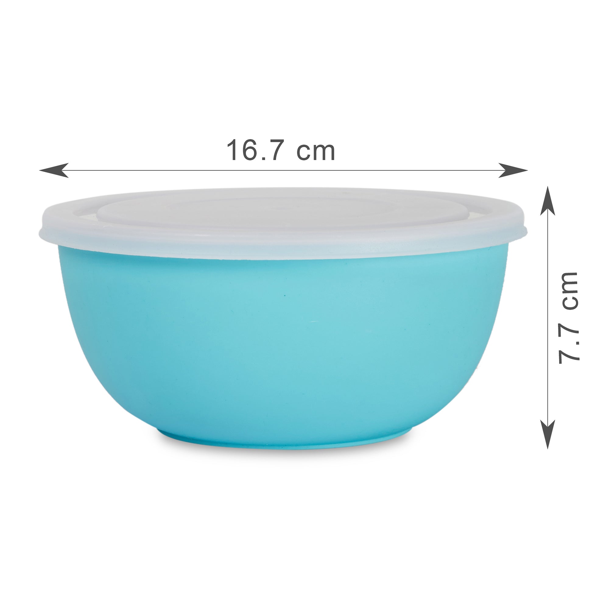 Fiesta Stainless Steel Microsafe Bowl Set of 4 in Teal Colour