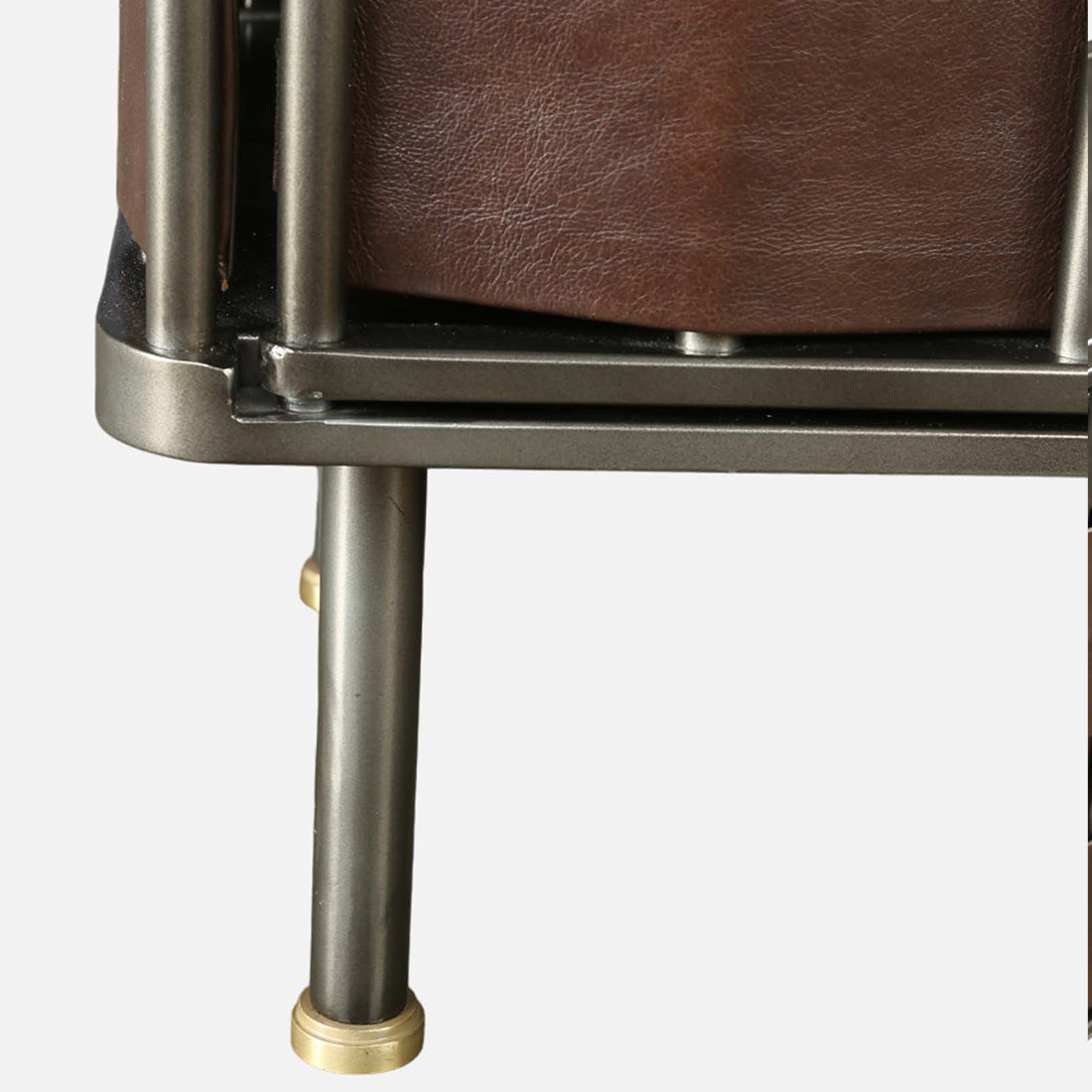 Theodore Metal Sideboard in Walnut Colour