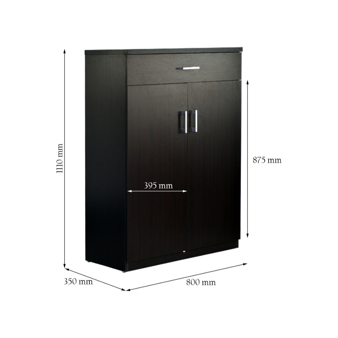 Ibis Engineered Wood Multipurpose Cabinet in Wenge Colour