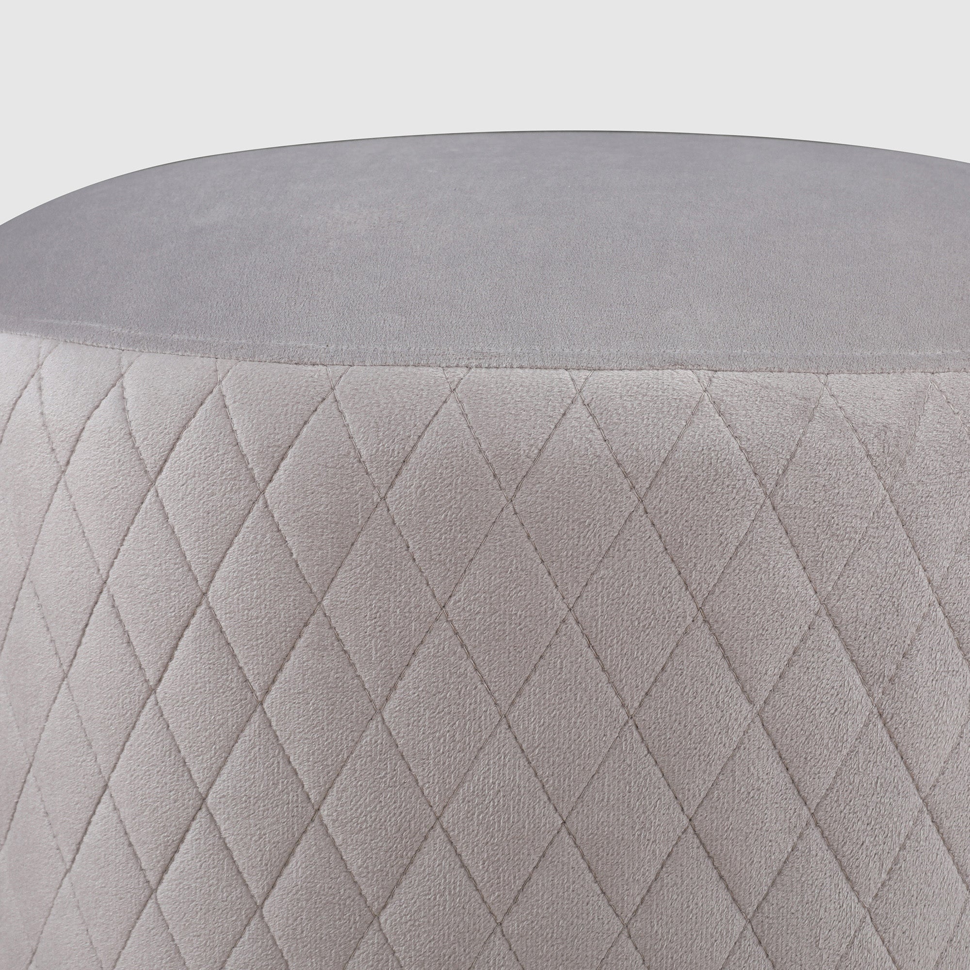 Serena Fabric Ottomans in Grey Colour