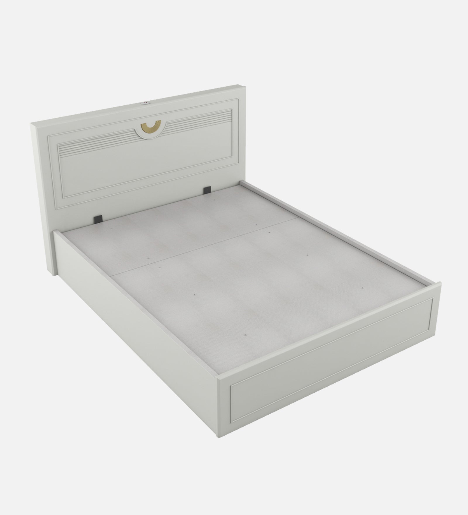 Akira Queen Bed With Full Hydraulic Storage Pumic Grey