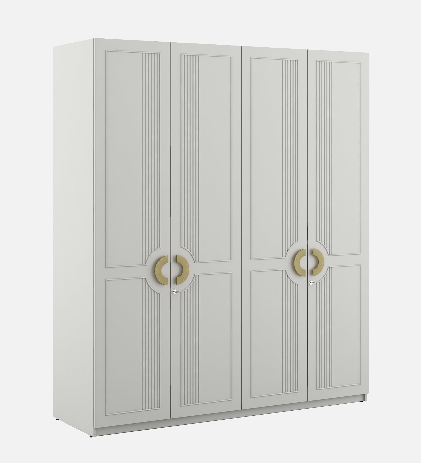 Akira 4 Door Wardrobe in Pumic Grey Colour