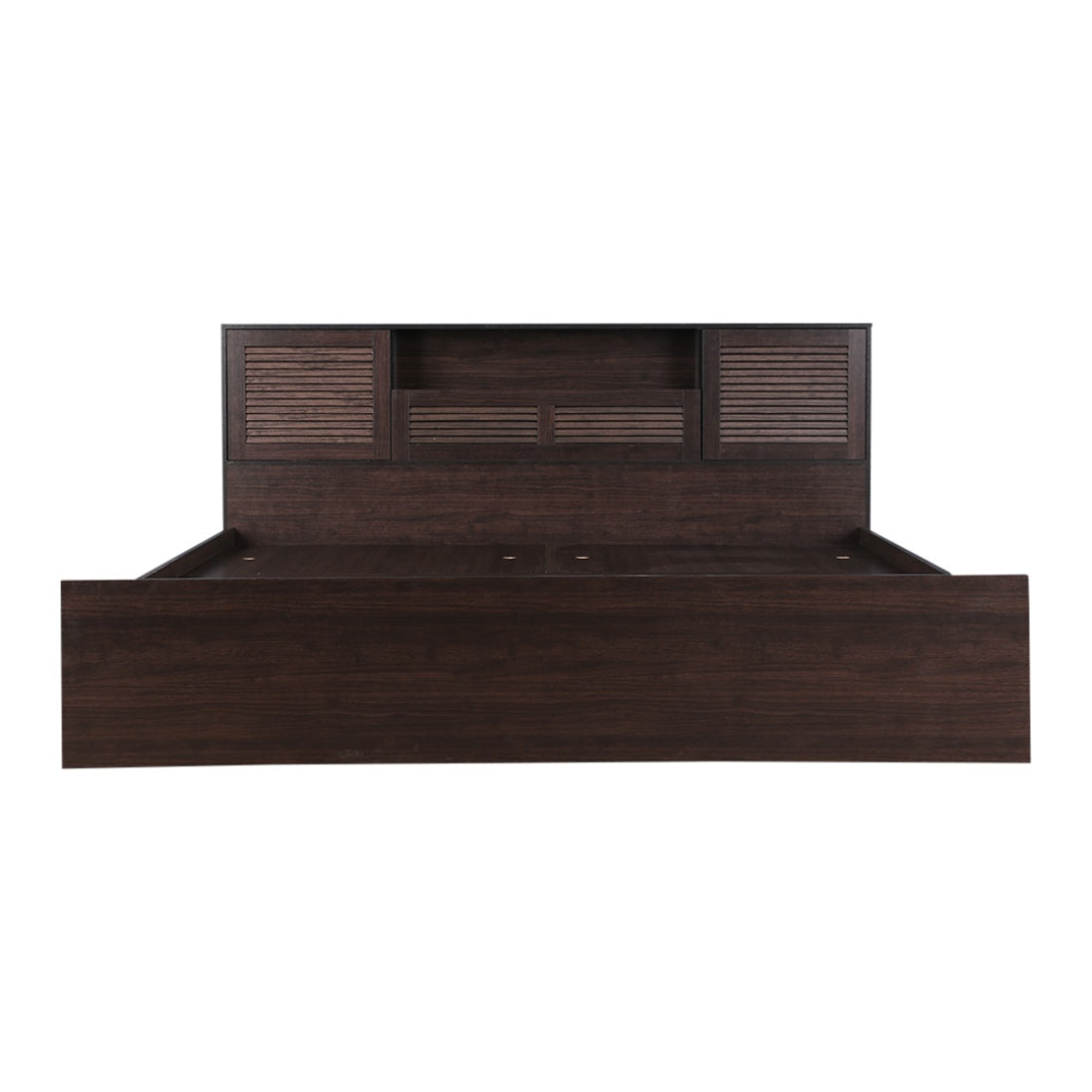 Bolton Queen bed with Hydraulic storage in Wenge Colour