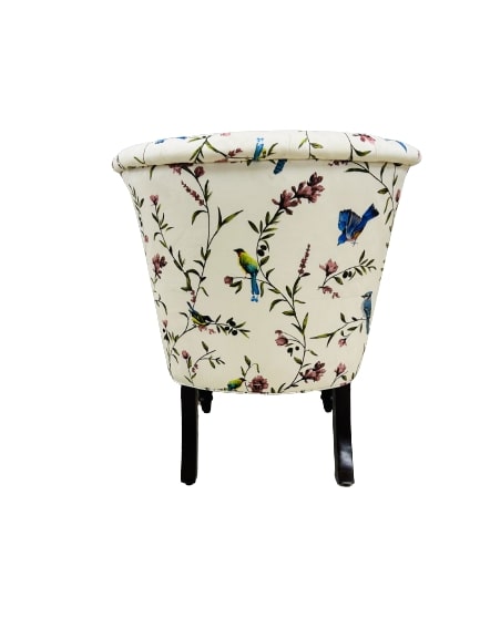 Seine Fabric Accent Chair in Beige Colour
