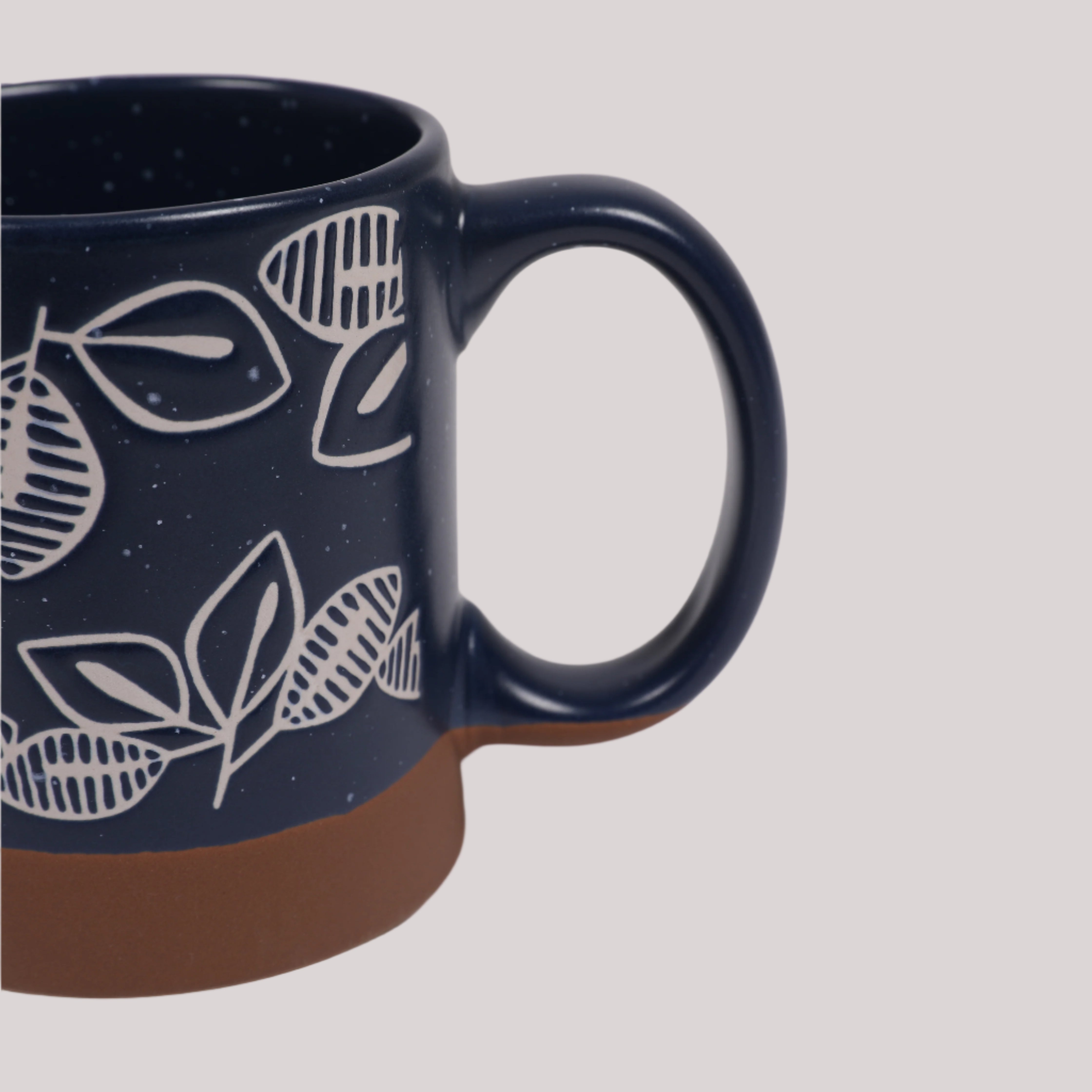 Living Essence Stoneware Mug Blue 280ml Set of 2Pcs