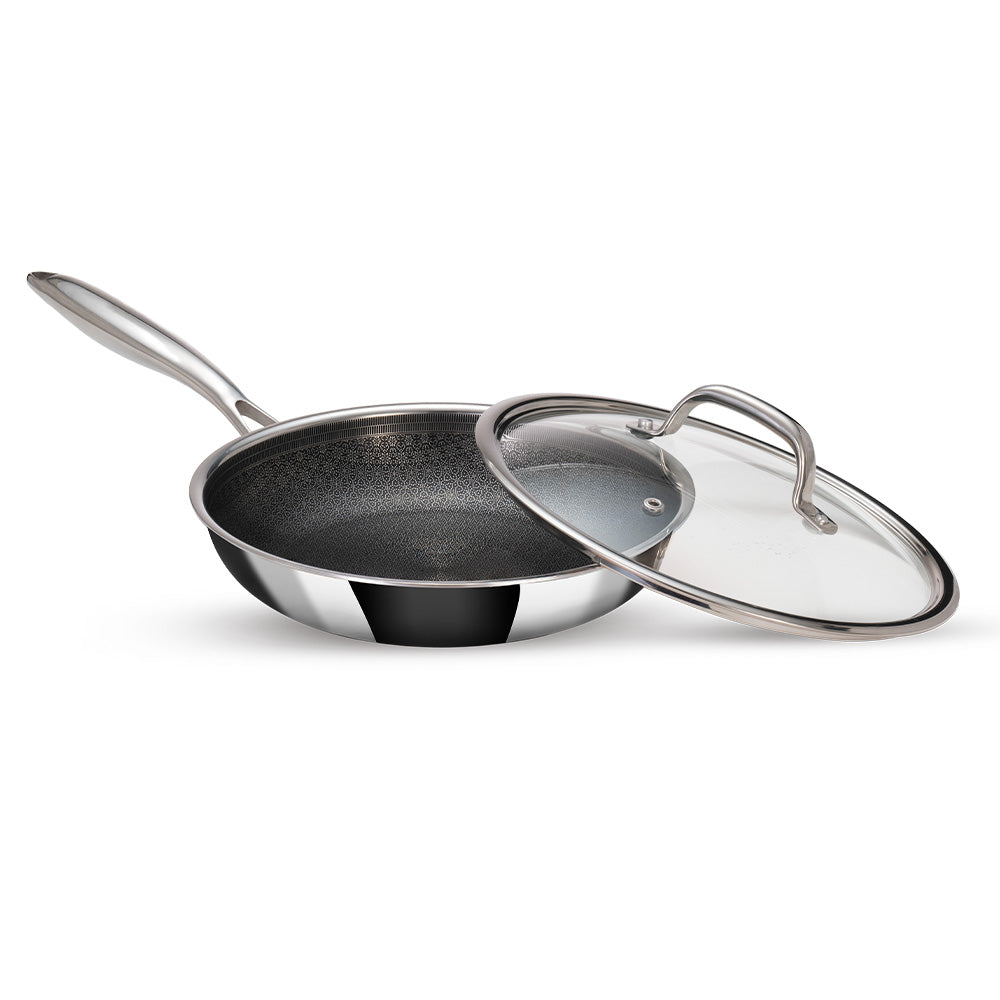 Stellar Triply Frypan 22 cm with Glass Lid