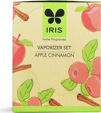 Vapourizer Set Ceramic 5Ml With 2 Tealights in Apple Cinnamon Colour