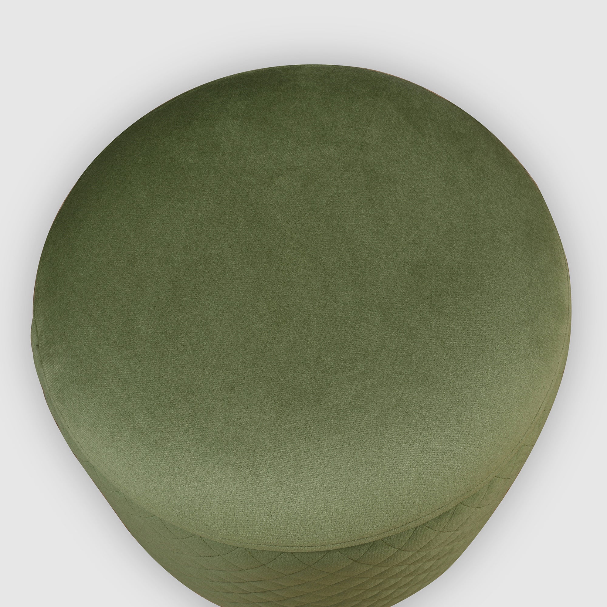Serena Fabric Ottomans in Olive Colour