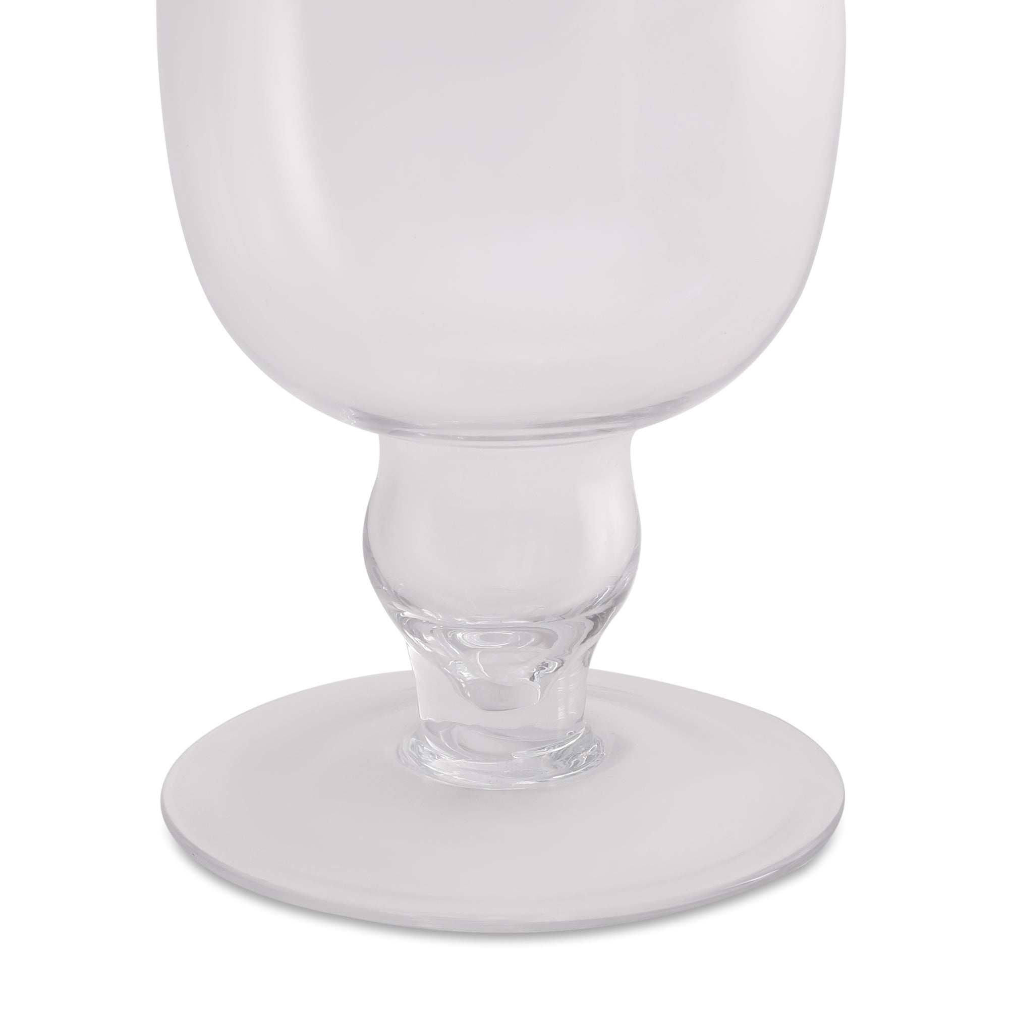 EDEL CONTEMPORY CLEAR GLASS MEDIUM SIZED VASE BY LIVING ESSENCE