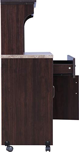 Murano Marble Finish Top Microwave Unit in Wenge Colour