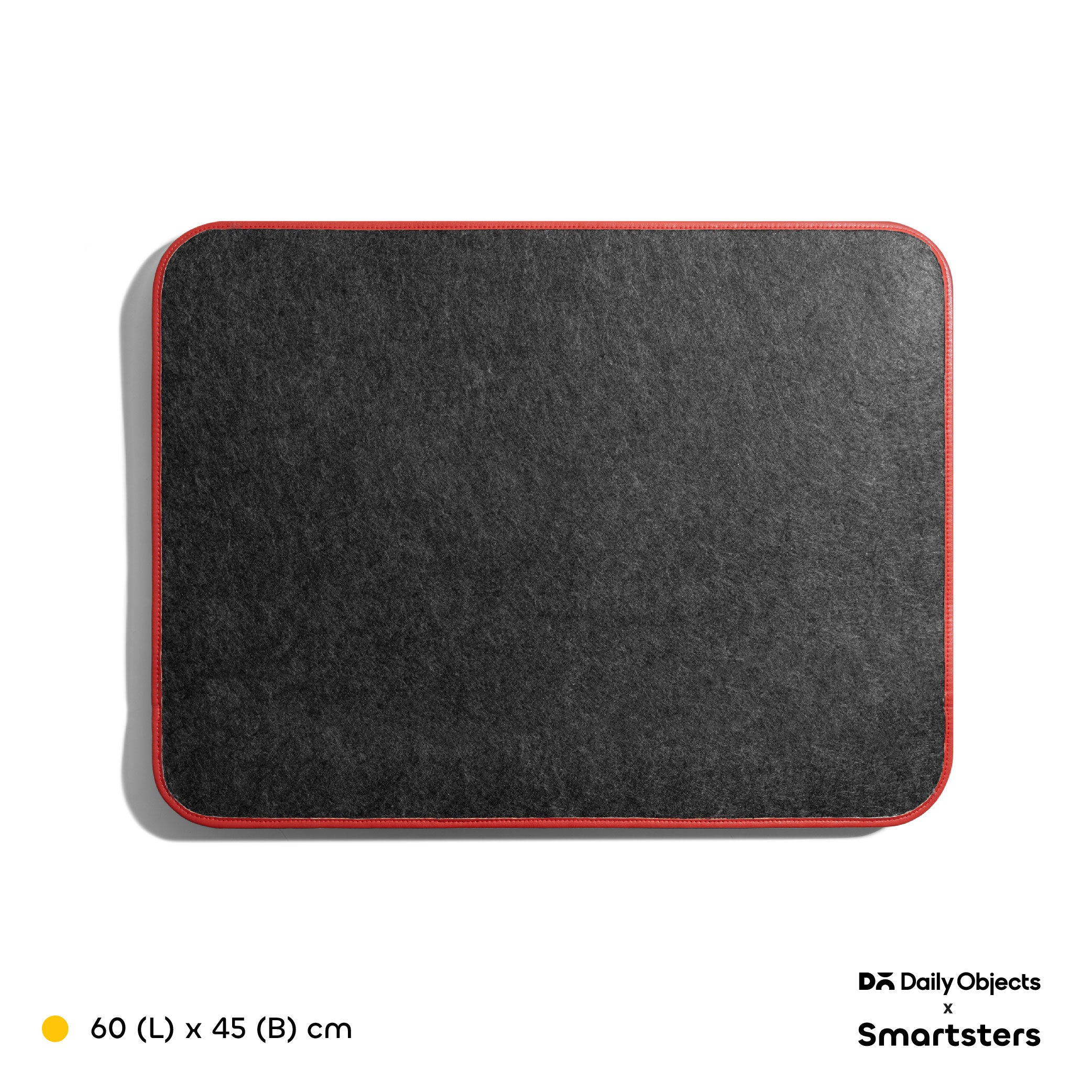Ellie MDF + Leatherite Table Mat in Navy & Red Colour