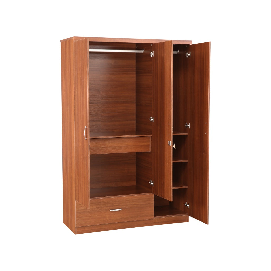 Ultima 3 door wardrobe in Walnut Colour