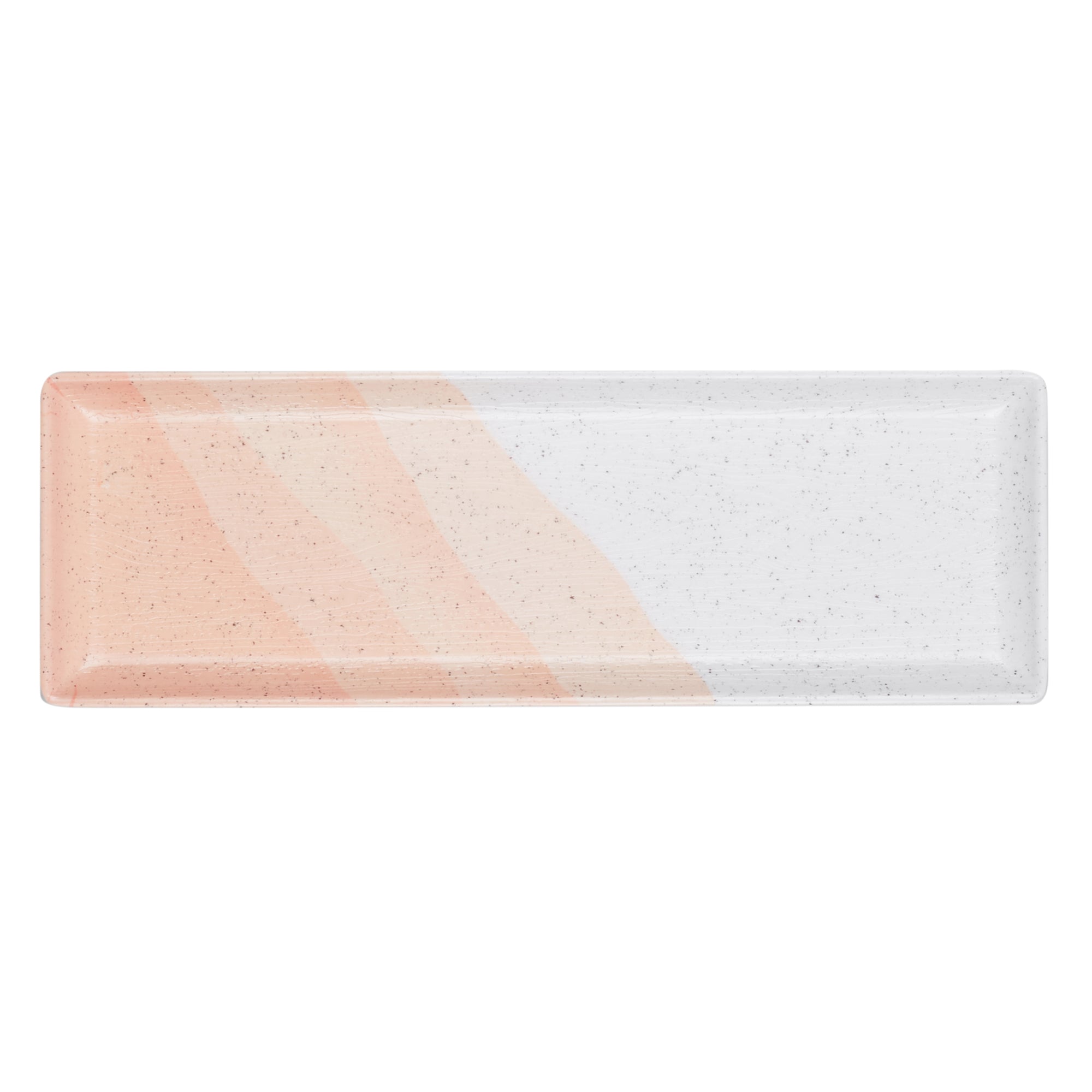 Emilia Melamine Small Platter 12x4 Inch Set of 4 in Pink Colour