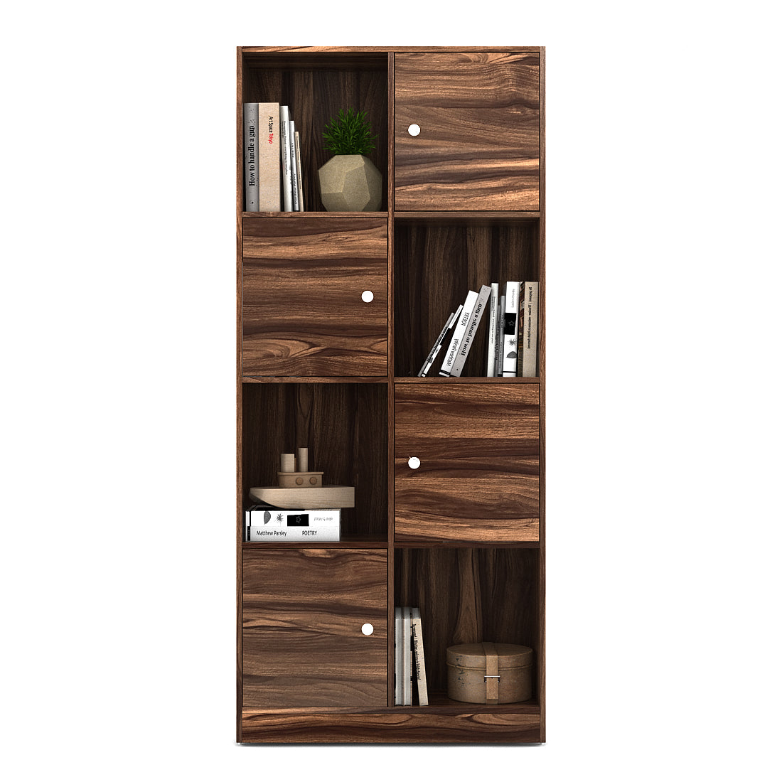 Matrix  Book Shelves in Asian Walnut Colour