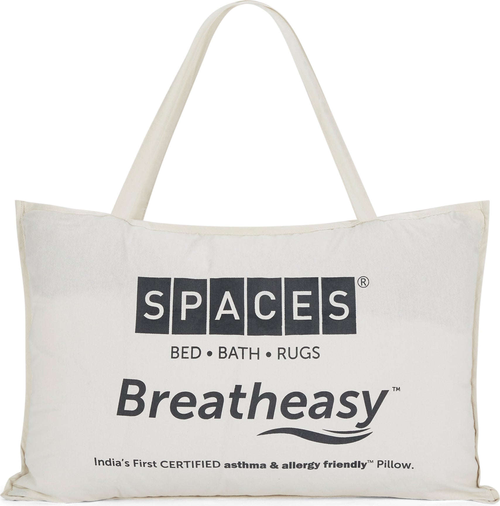 Breatheasy Cotton Pillow 43X68 Cm in White Colour