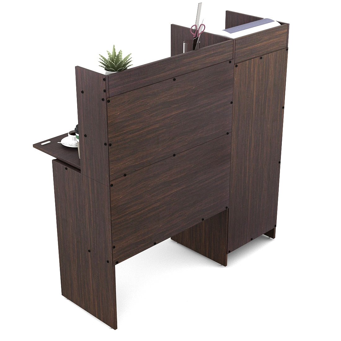 Venus Engineered Wood Study Table in Wenge & White Colour