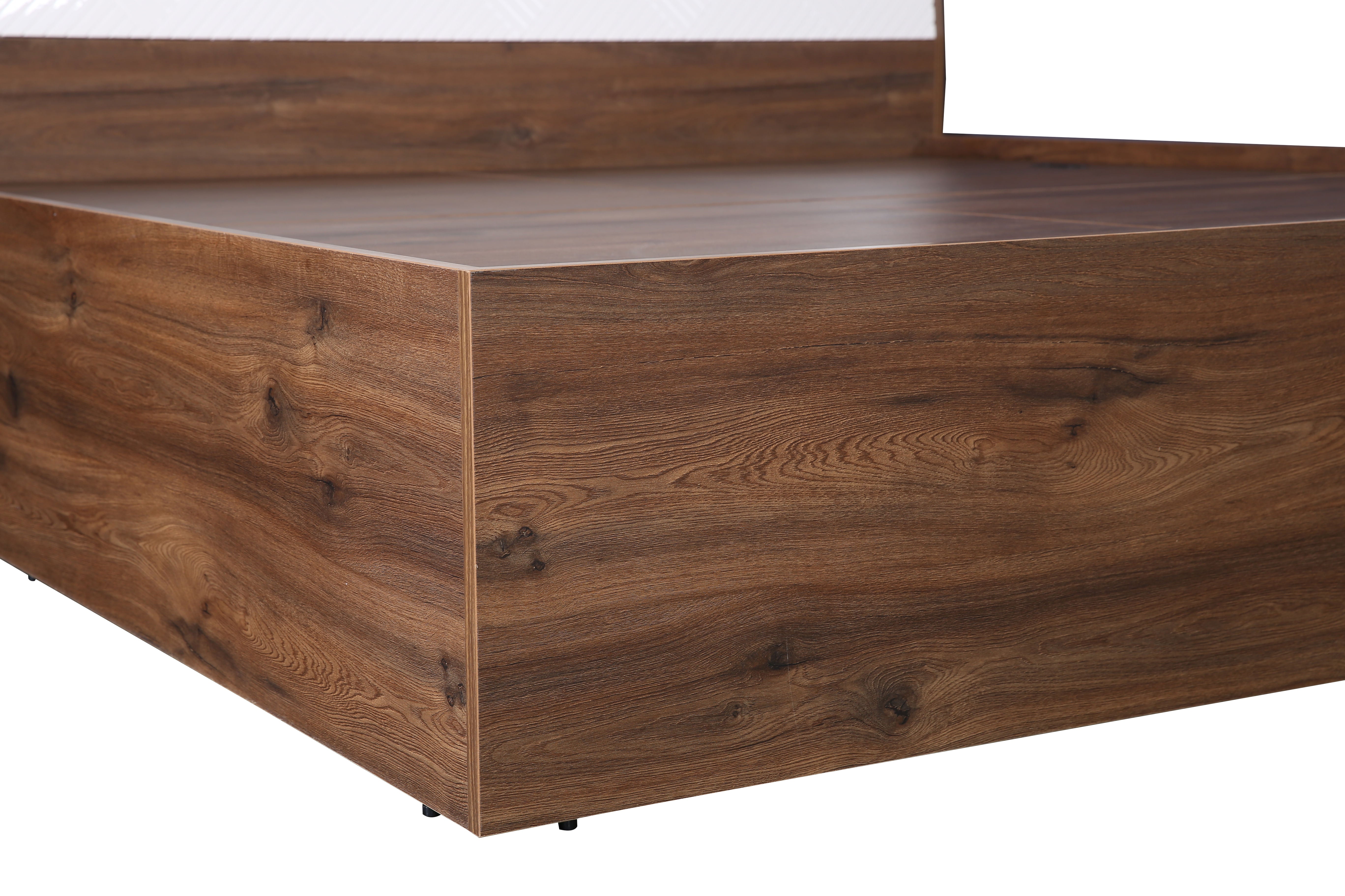 Saville King Size Bed with Box Storage in Dark Vogue Colour