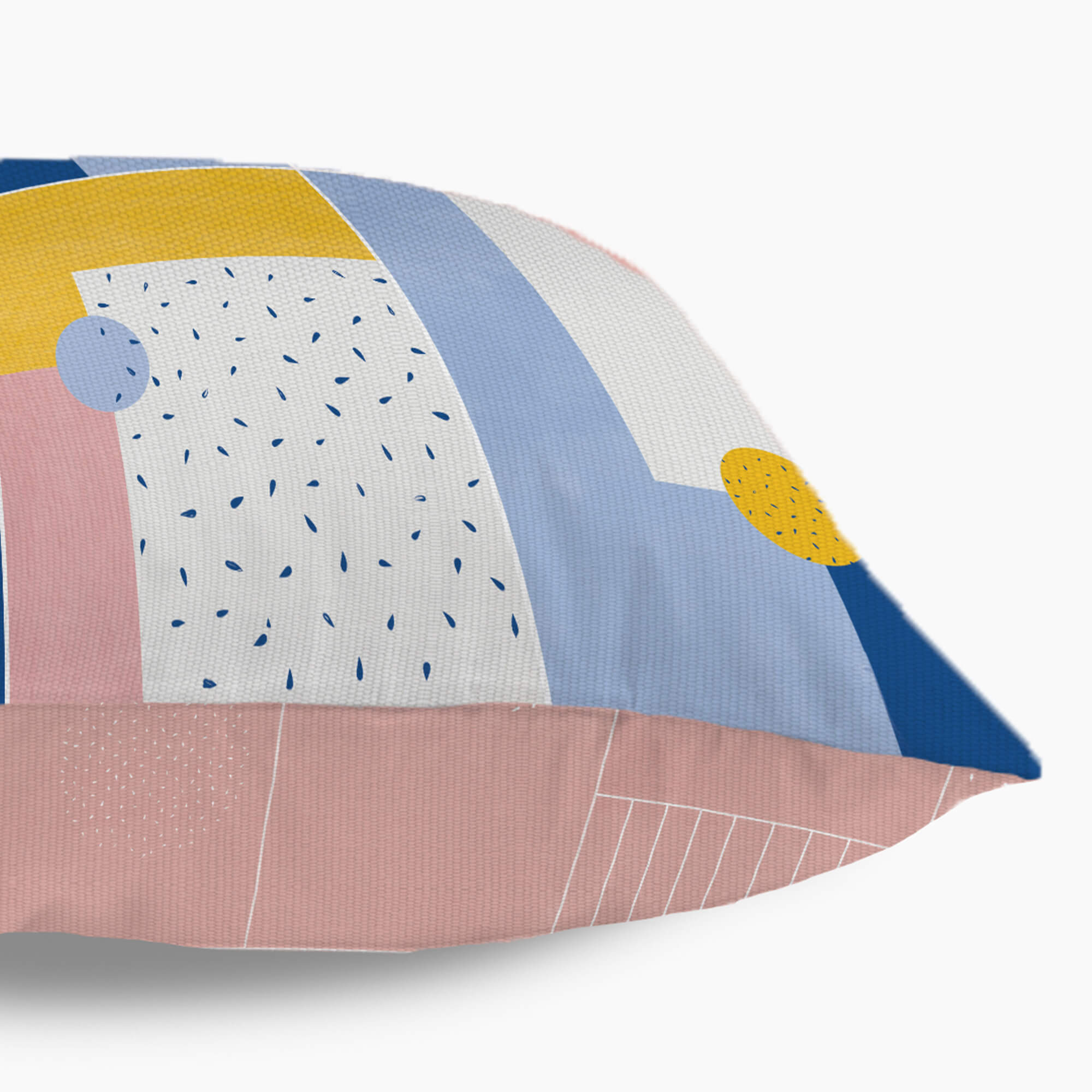 Pop Modern  Reversible Tiled Digital Cushion Cover 40x40 Cm in Blush Colour