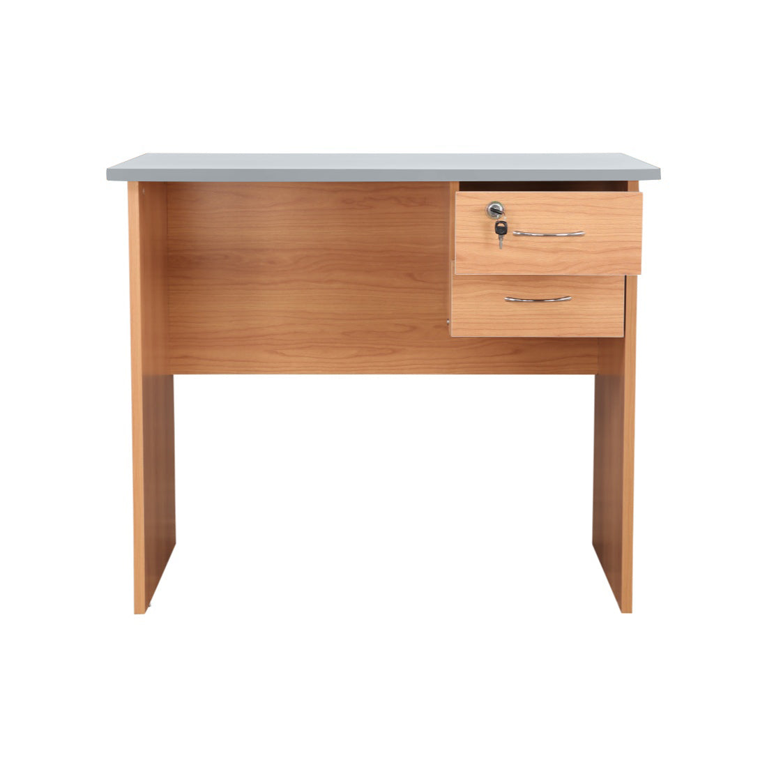 Simply Study Table in Honey + White Colour