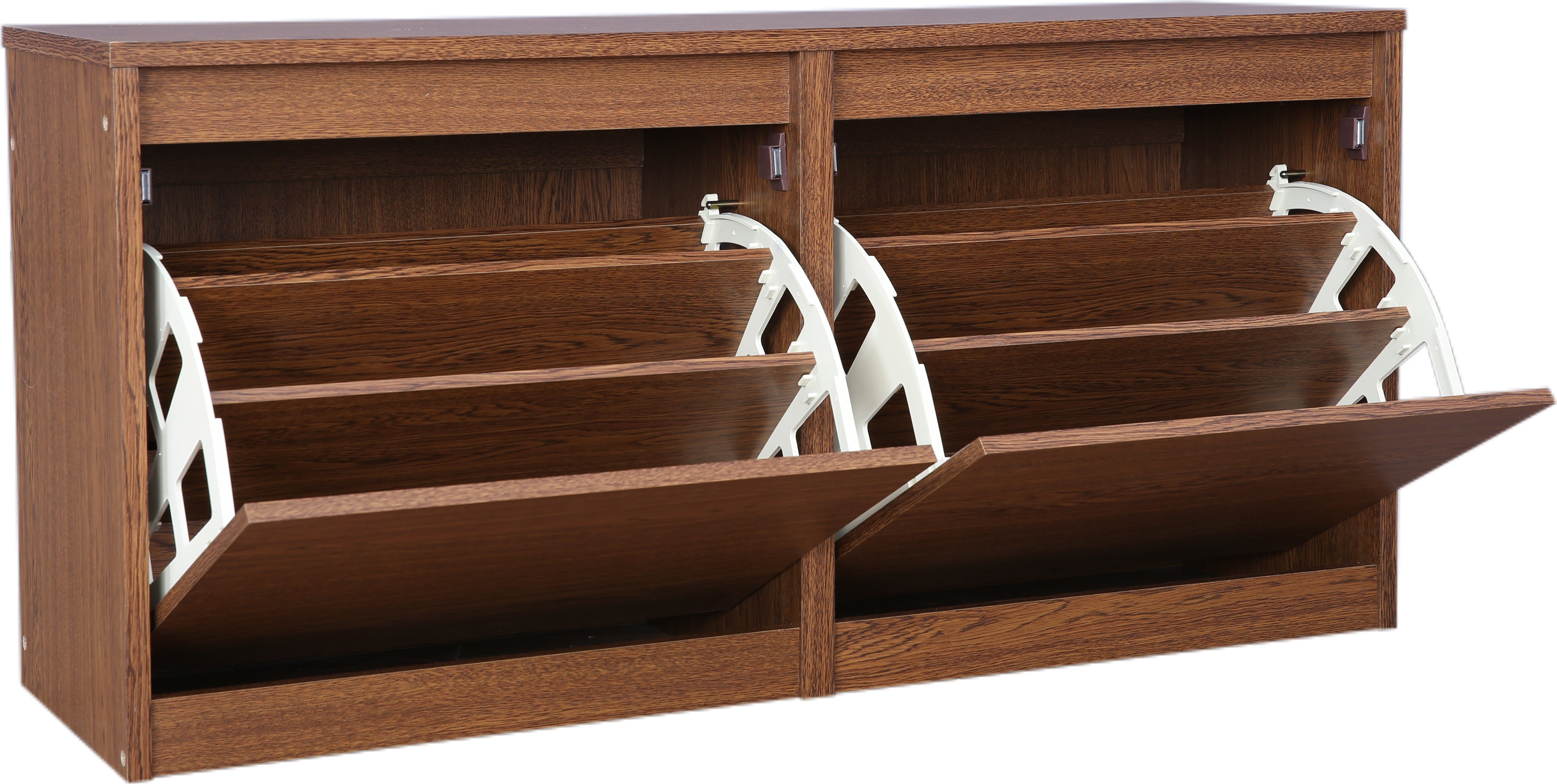 Alder Engineered Wood Shoe Rack in Oak Colour