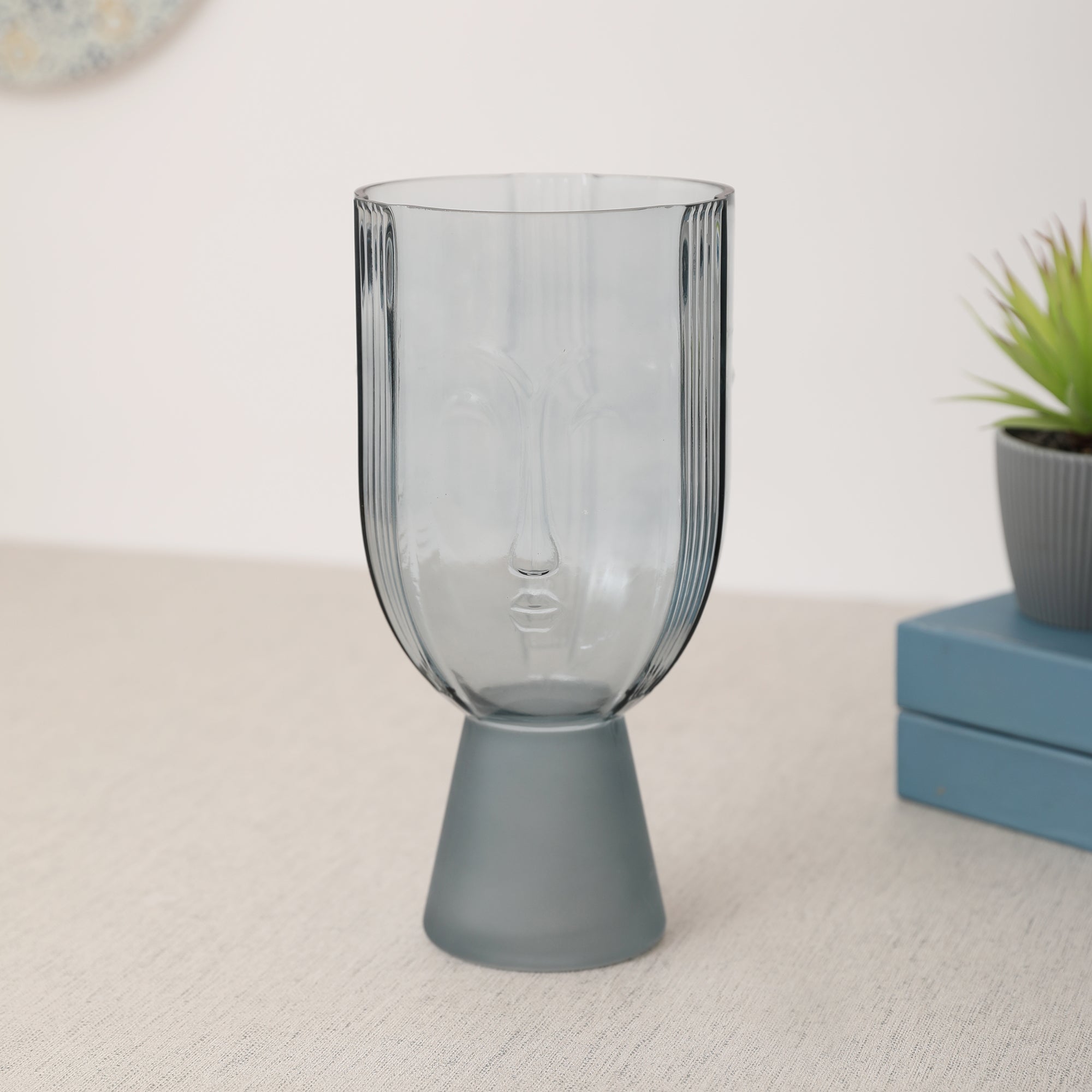 Julian Glass Vase 30Cm in Smoky Colour