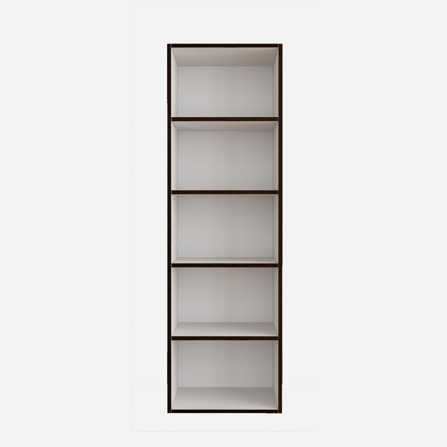 Mezzola Engineered Wood 5 Tier Bookshelf in Wenge Colour