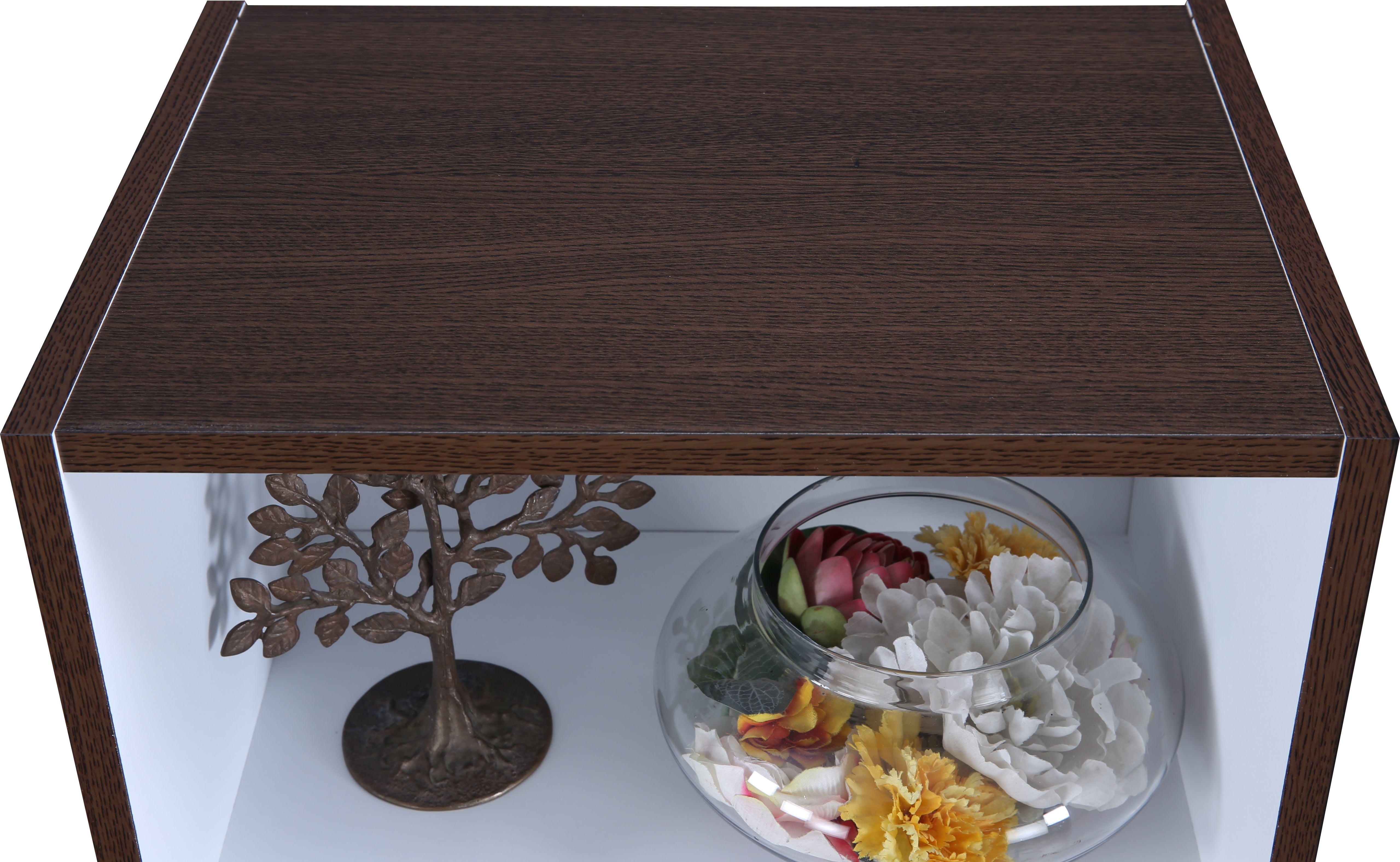 Mezzola Engineered Wood 4 Tier Bookshelf in Wenge Colour