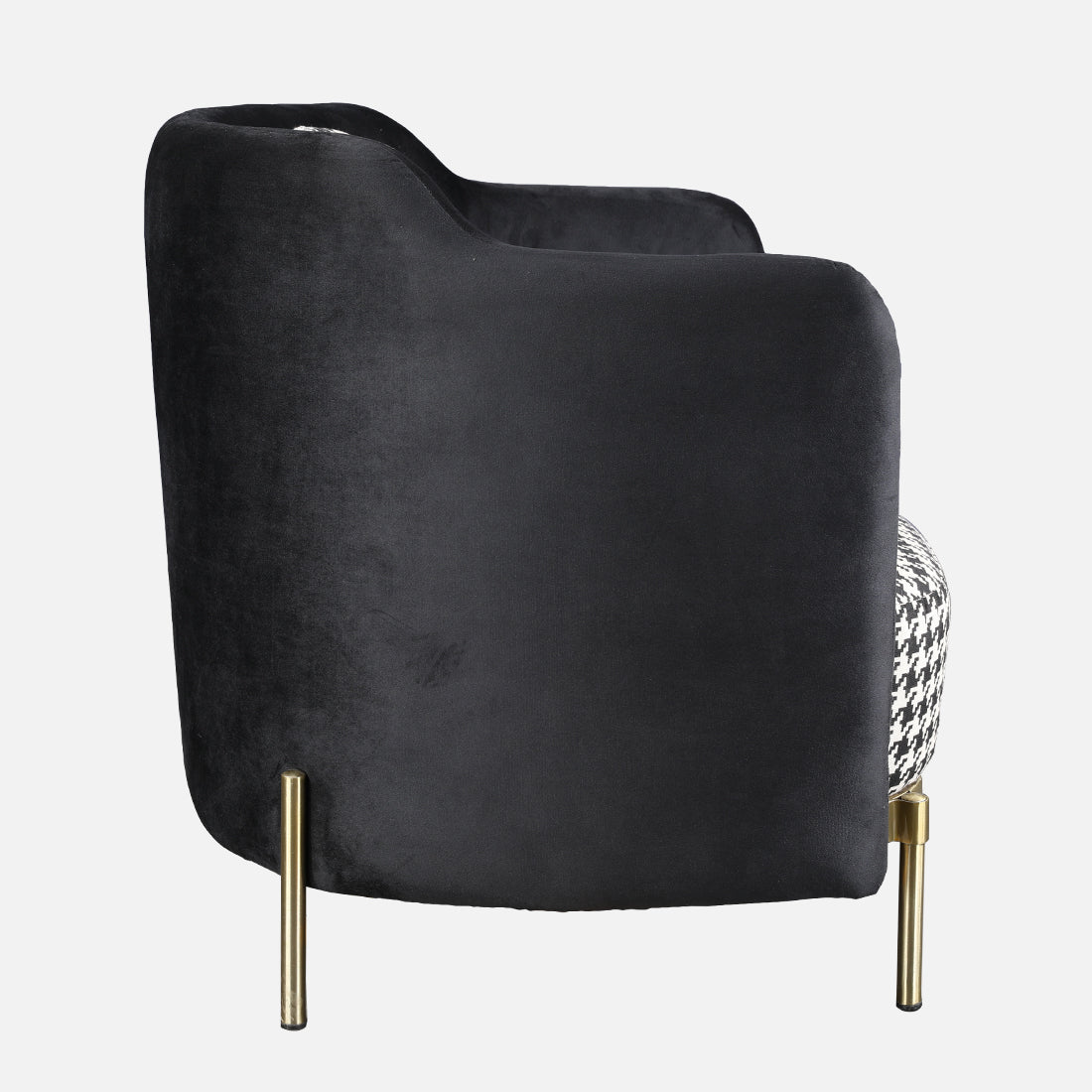 Gala Fabric Accent Chair in Grey Colour