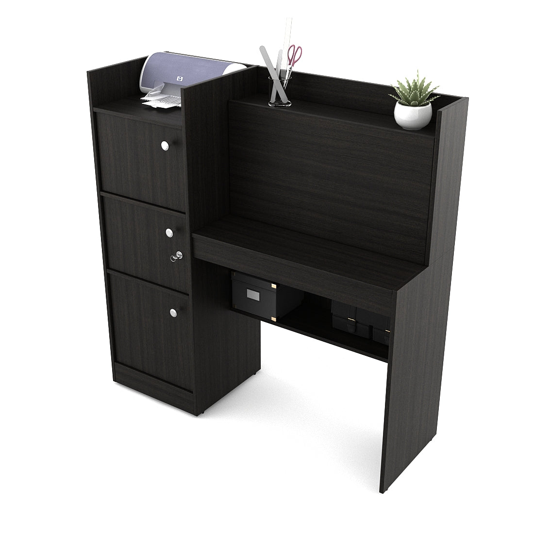 Venus Engineered Wood Study Table in Wenge Colour