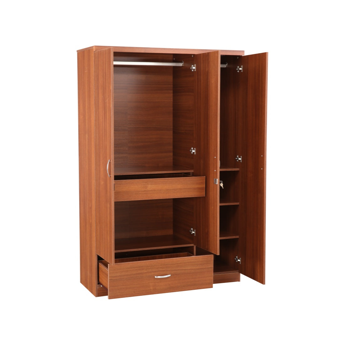 Ultima 3 door wardrobe in Walnut Colour